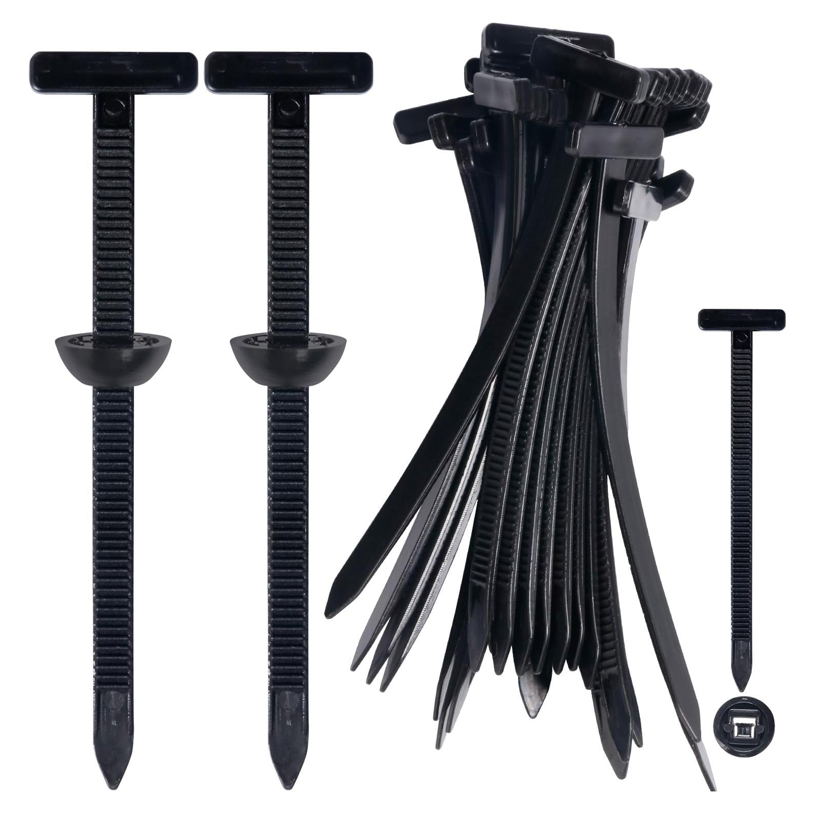 Bridas de Nylon TOOVREN 100PCS Alta Resistencia UV 9x2cm