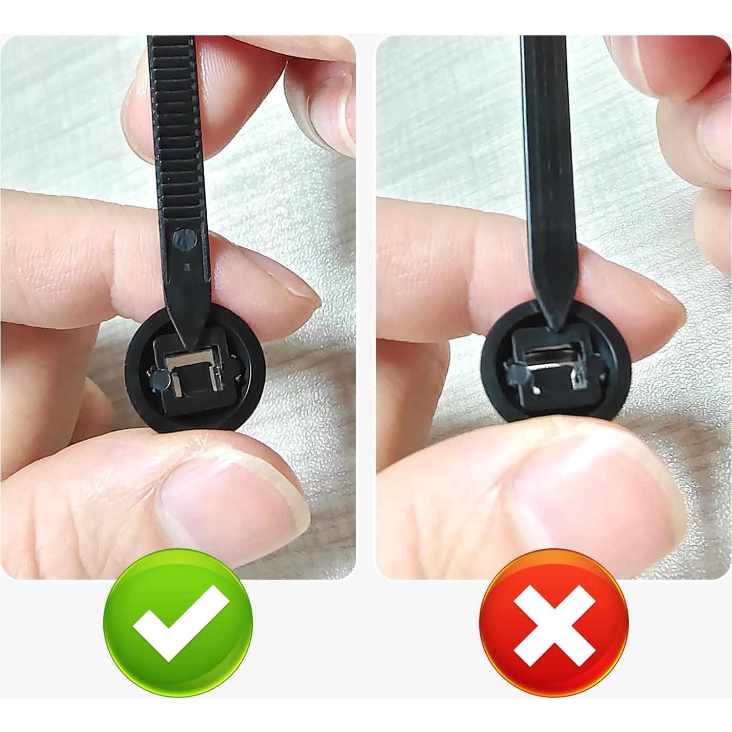 Bridas de Nylon TOOVREN 100PCS Alta Resistencia UV 9x2cm