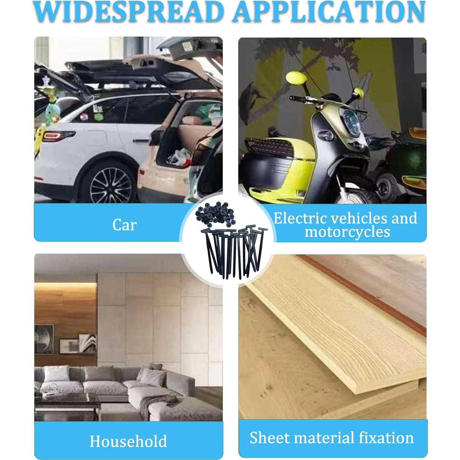 150 Hebillas de Cable de Nylon Zqarallax para Autos y Garaje