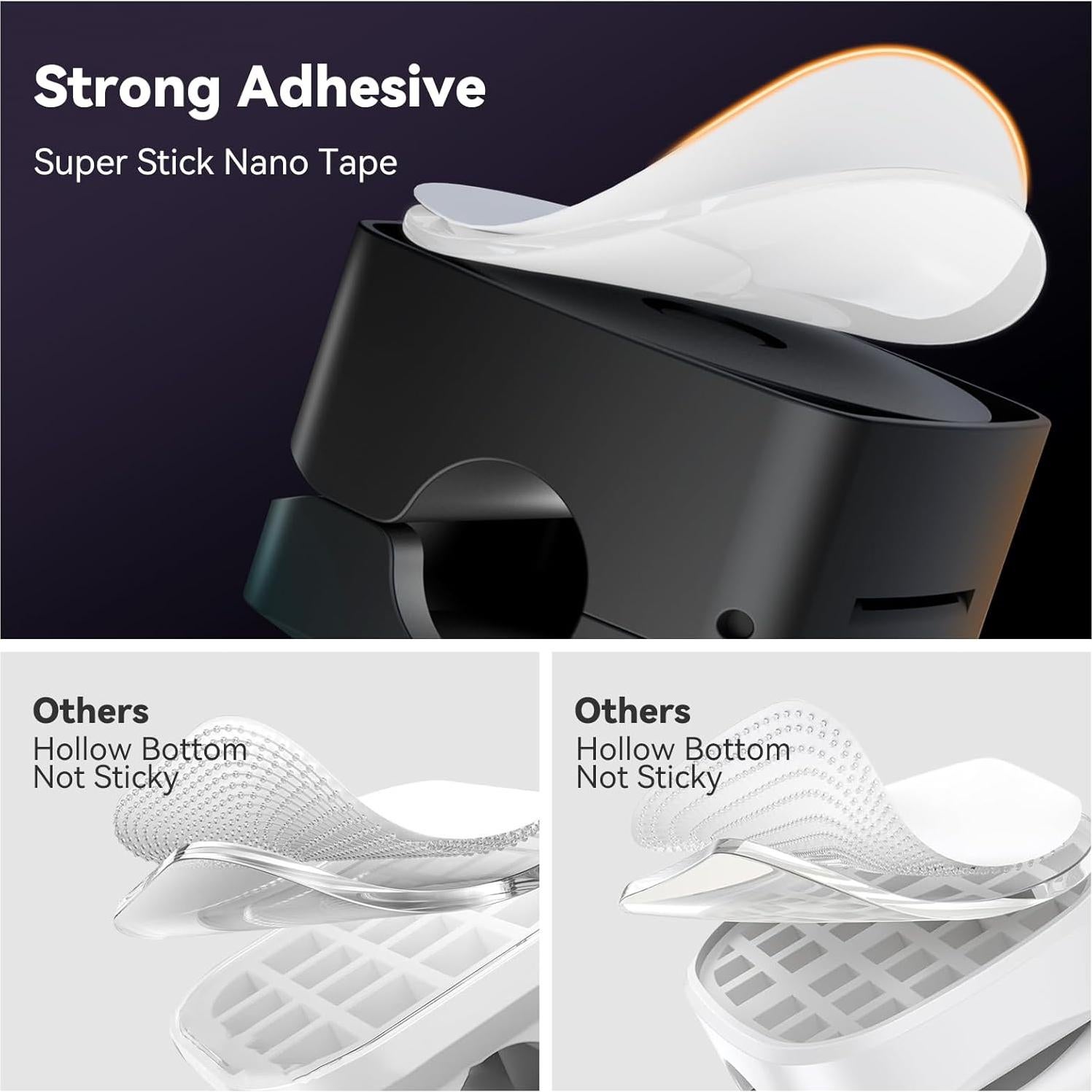 Organizador de Cables Lancord 8 Piezas Clips Adhesivos Negro