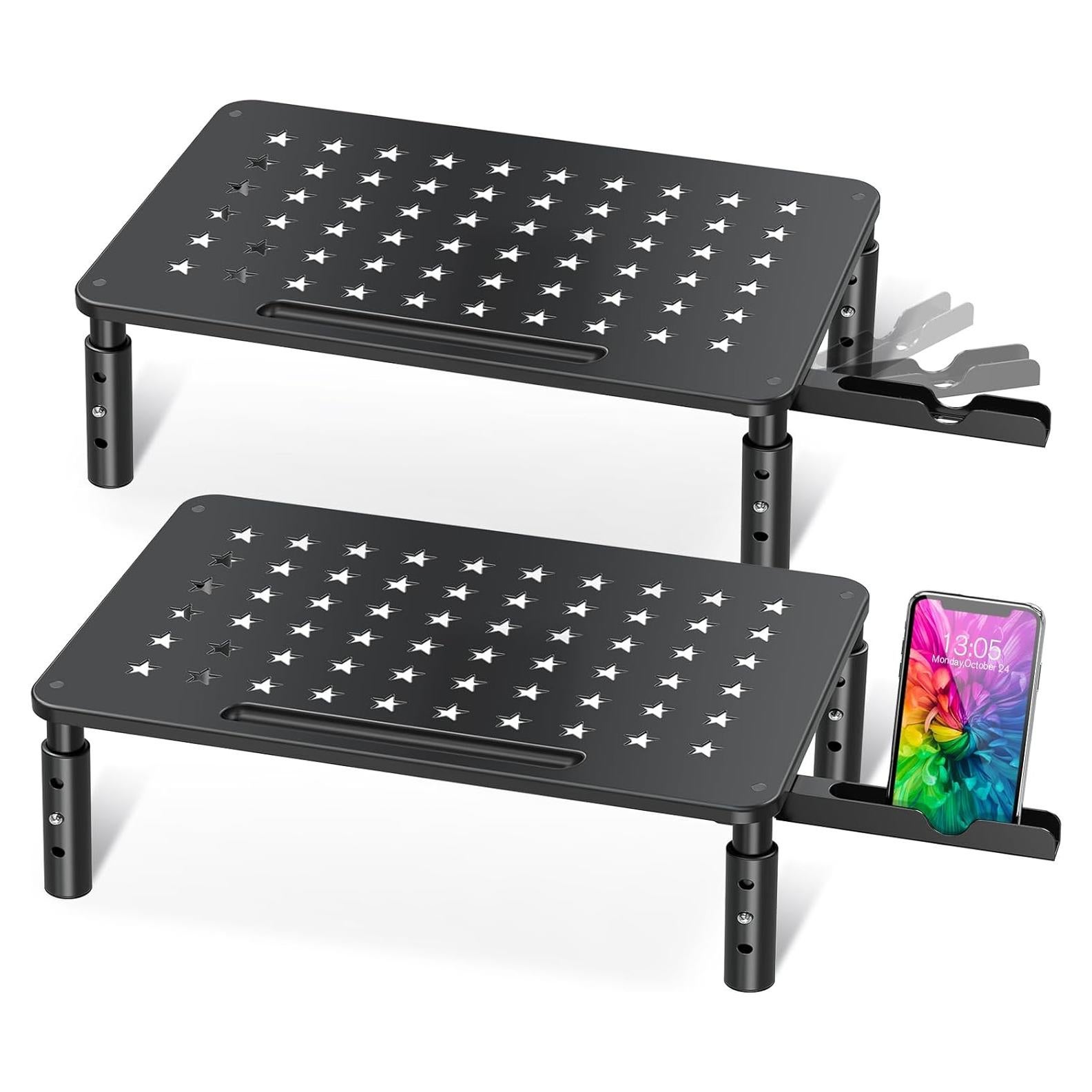 Soporte para Monitor Zimilar 2 Pack Ajustable 3 Alturas 20kg