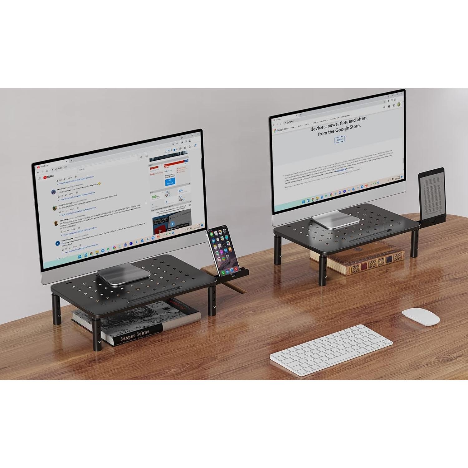 Soporte para Monitor Zimilar 2 Pack Ajustable 3 Alturas 20kg