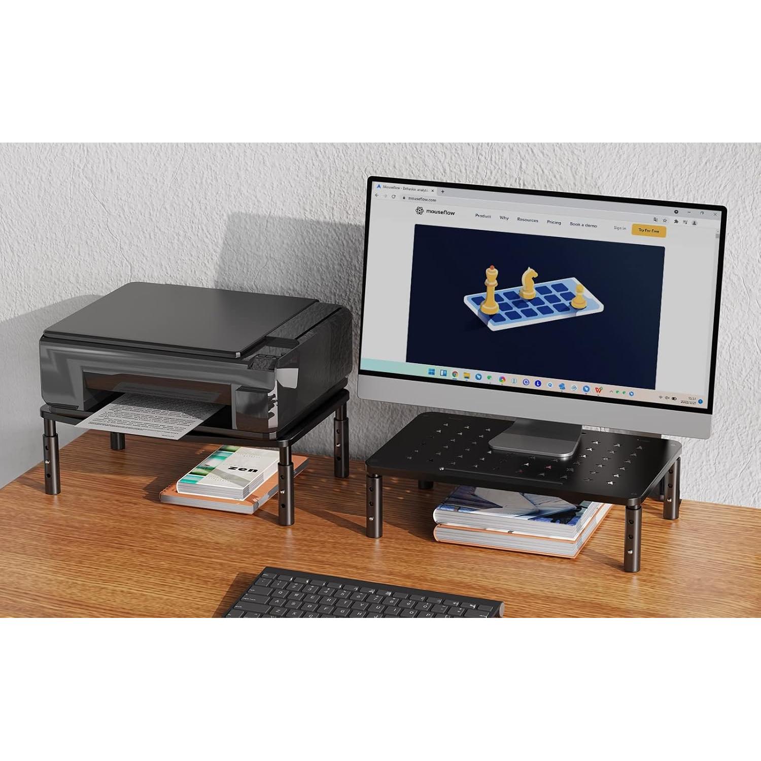 Soporte para Monitor Zimilar 2 Pack Ajustable 3 Alturas 20kg