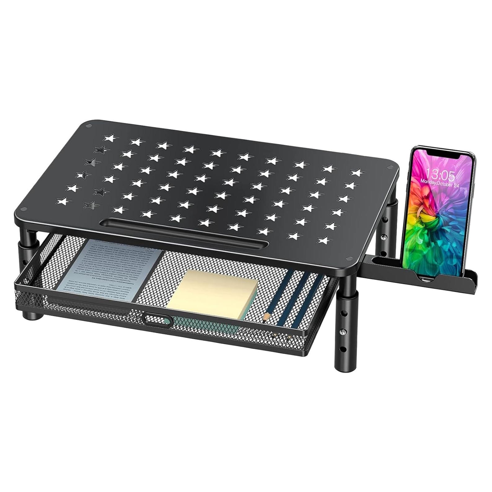 Soporte para Monitor Zimilar Ajustable con Cajón Metálico