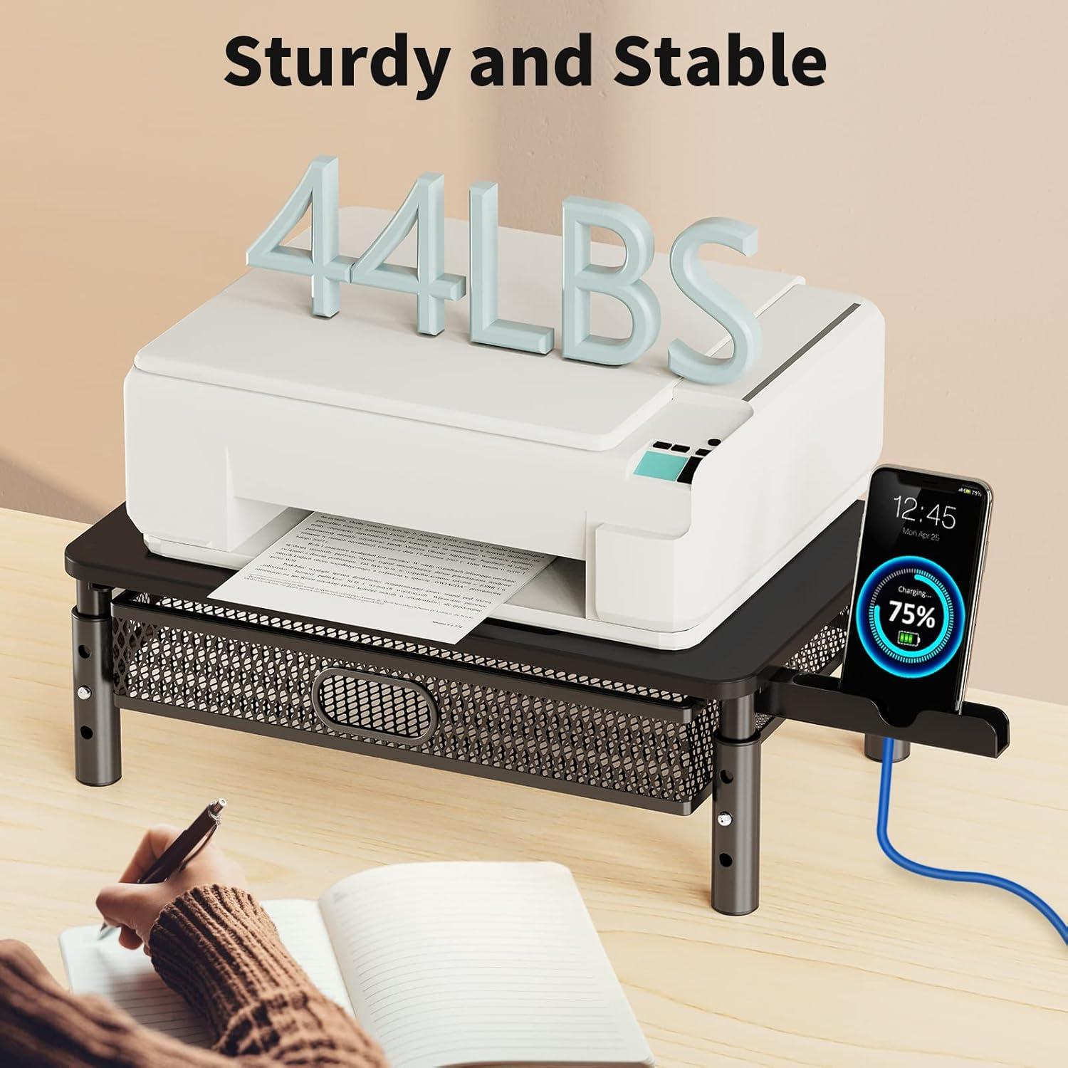 Soporte para Monitor Zimilar Ajustable con Cajón Metálico