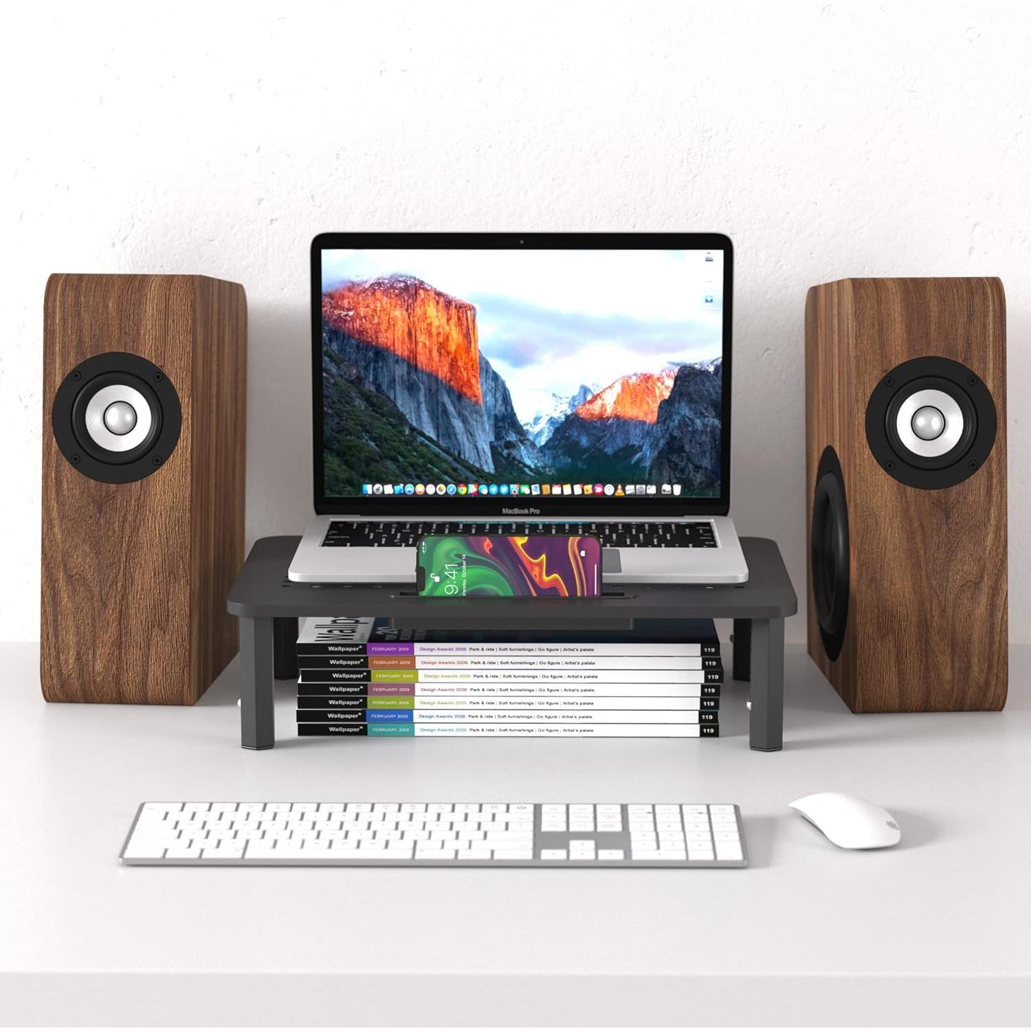 Soporte para Monitor EVOOMI Hexagonal Ajustable - 2 Unidades