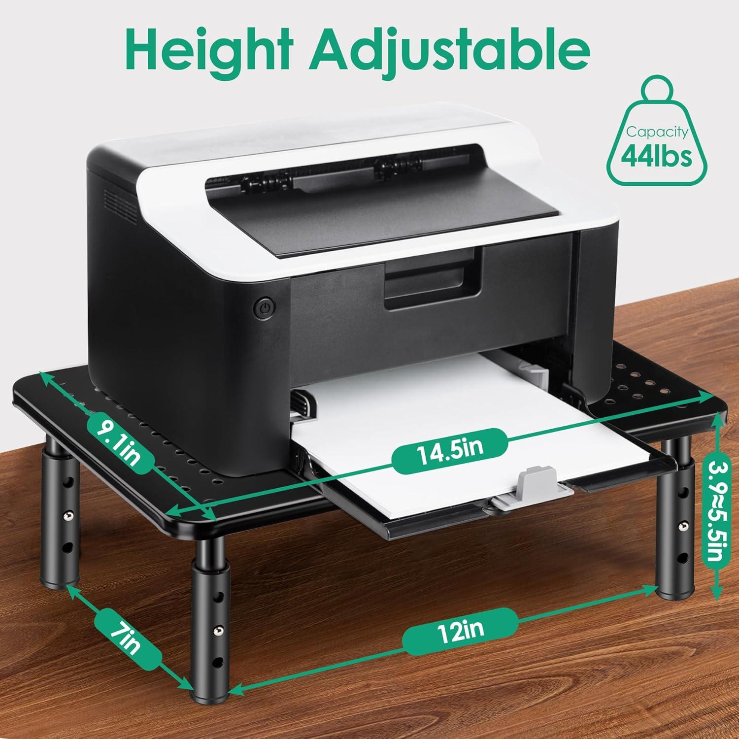 Soporte para Monitor Ajustable La Jaco - Negro, 3 Alturas