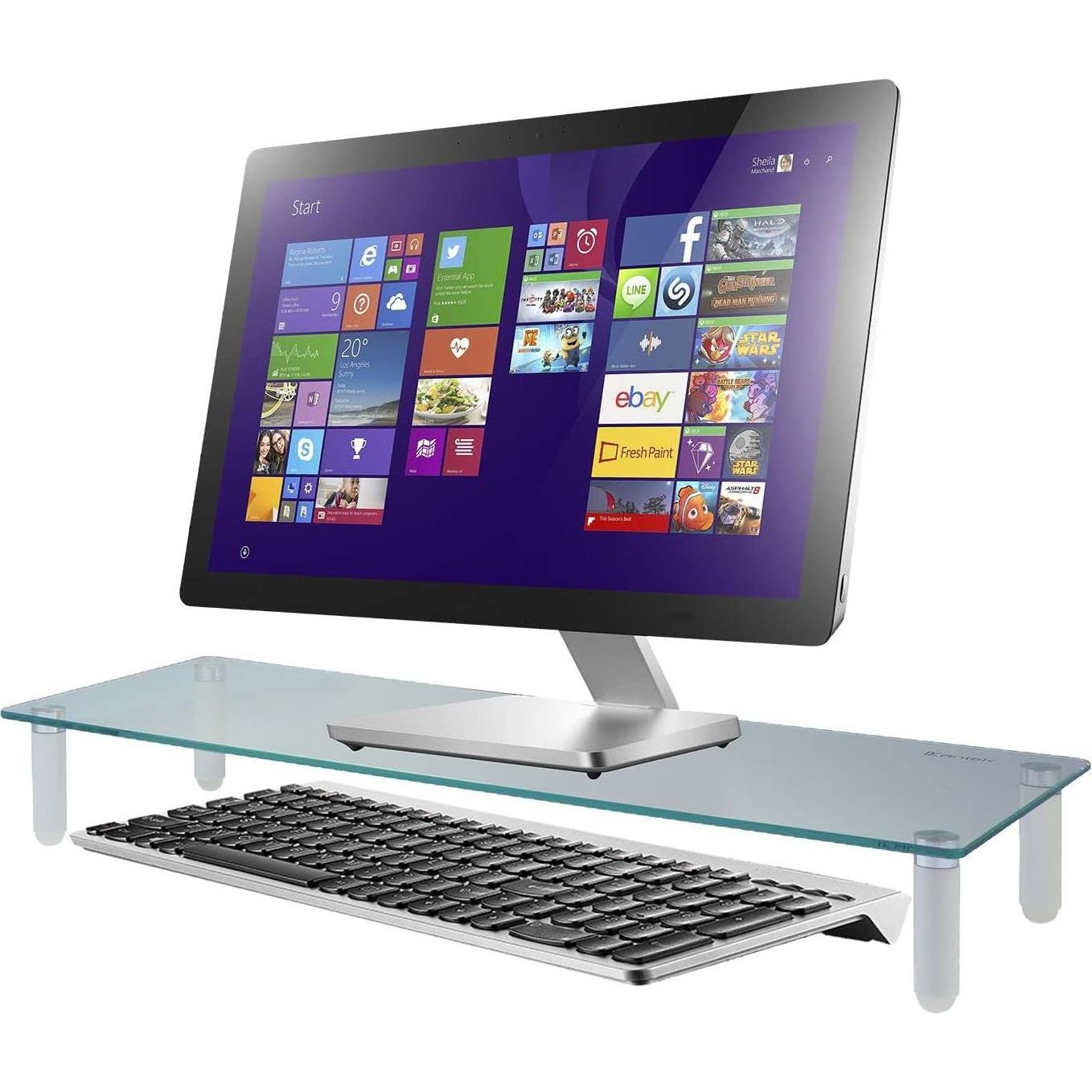 Soporte de Monitor Kantek MS370 de Vidrio Templado 22"