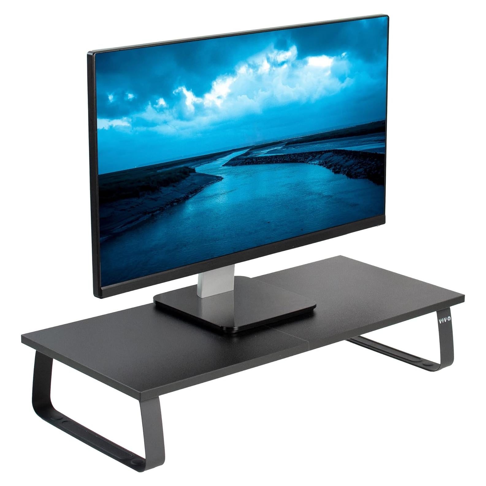 Soporte Elevador para Monitor VIVO STAND-V000D 60.4cm Negro