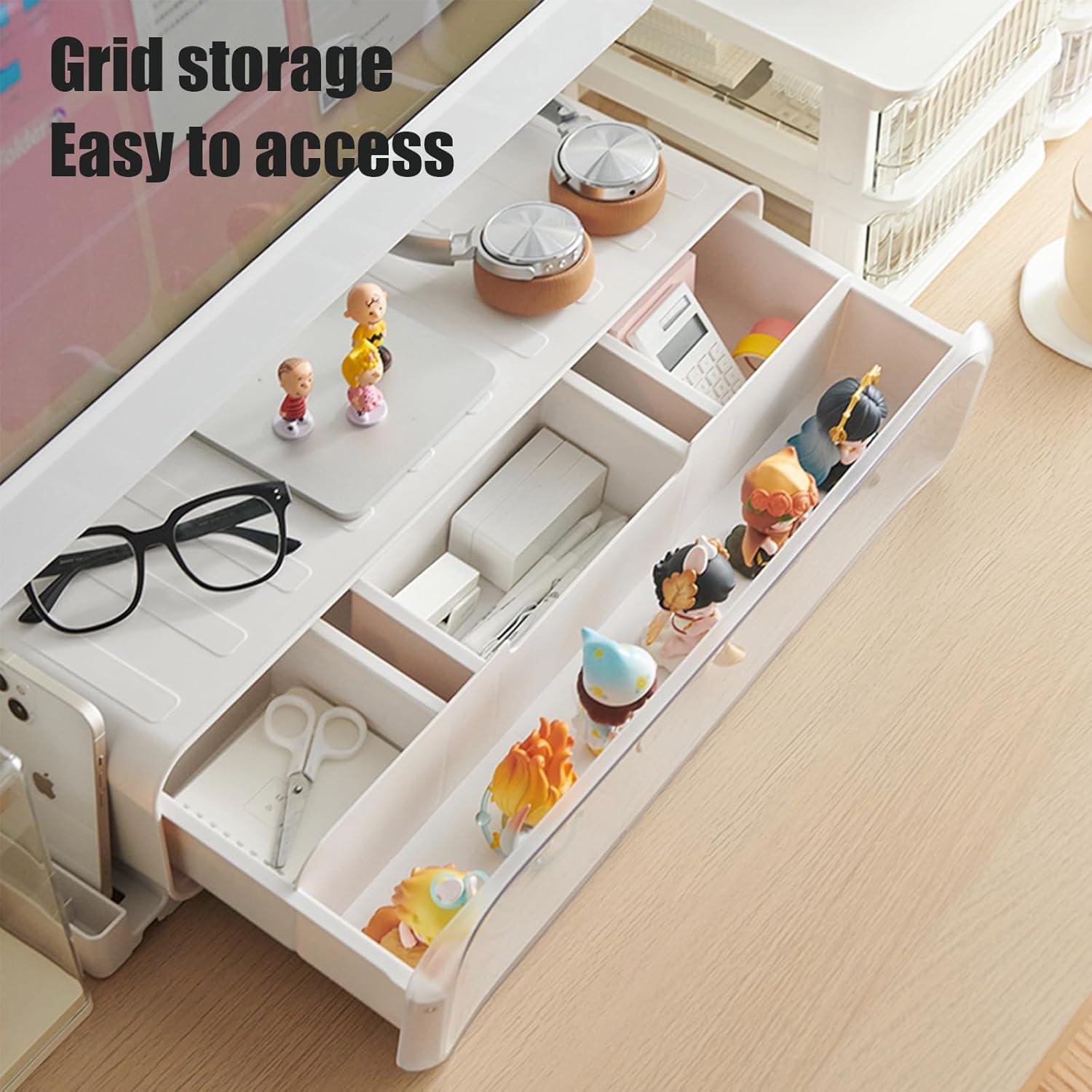 Soporte Elevador para Monitor WMM con Cajón y Luces - 27.22 kg