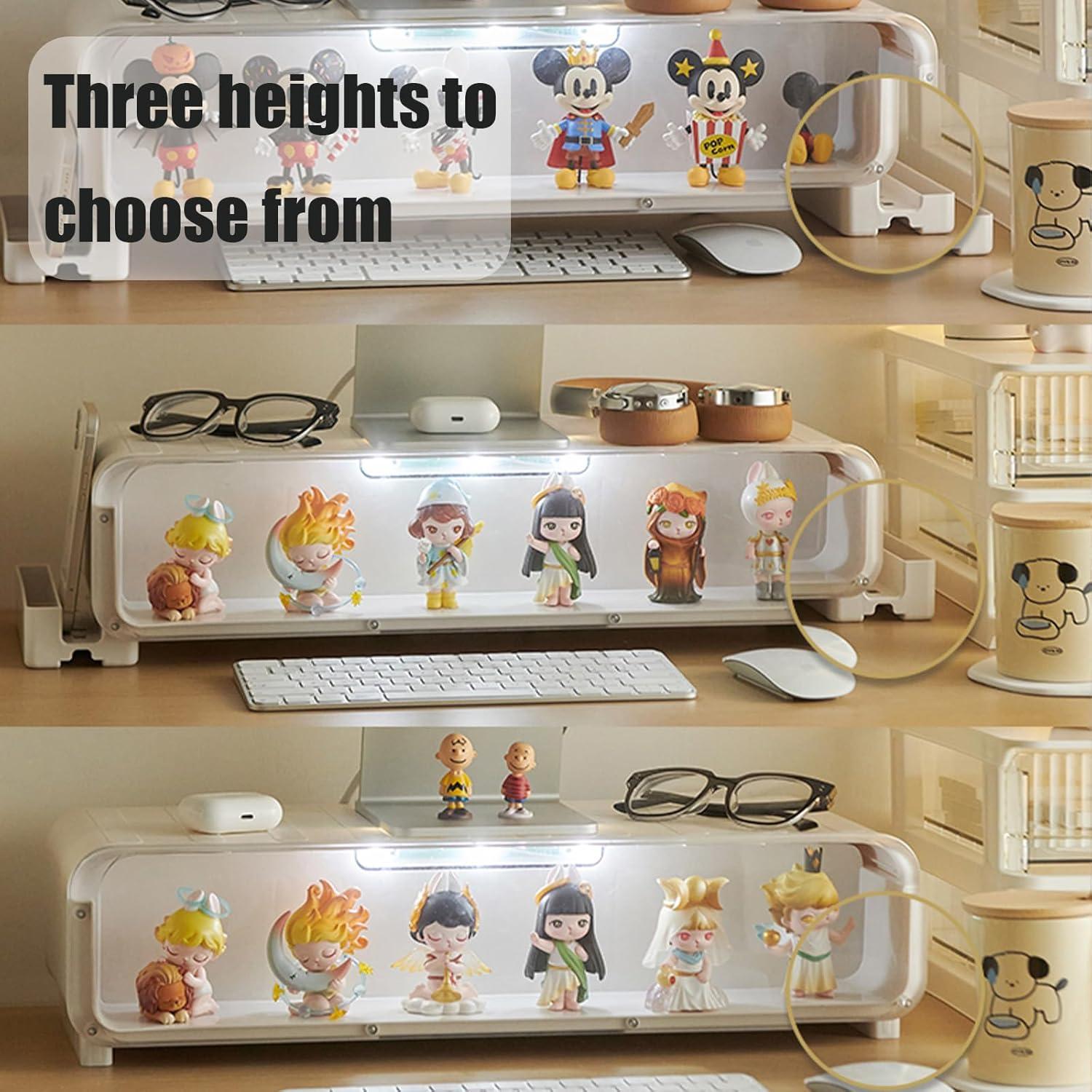 Soporte Elevador para Monitor WMM con Cajón y Luces - 27.22 kg