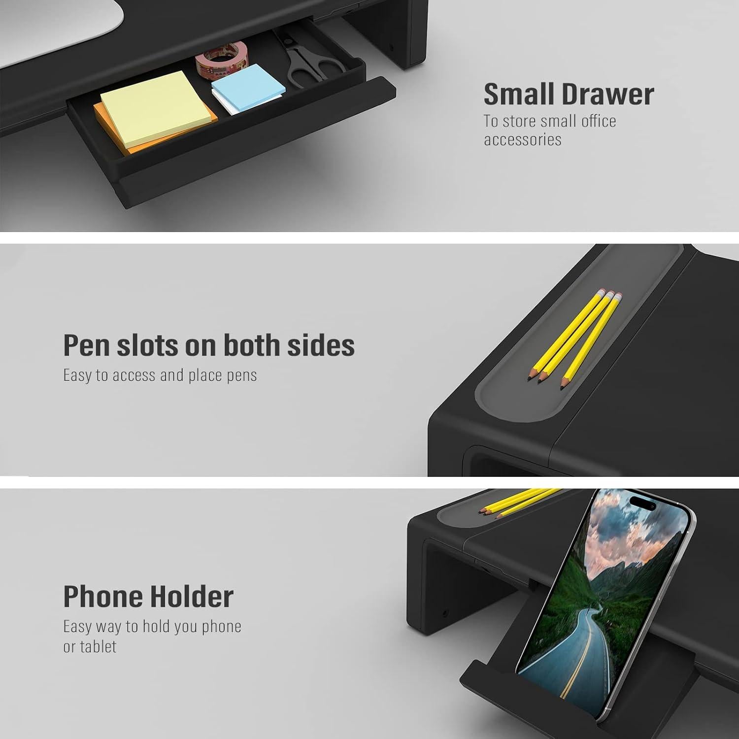 Soporte Elevador Ergonómico para Monitor OImaster Ajustable