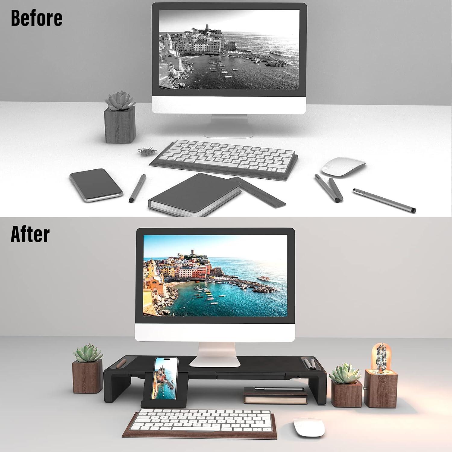 Soporte Elevador Ergonómico para Monitor OImaster Ajustable