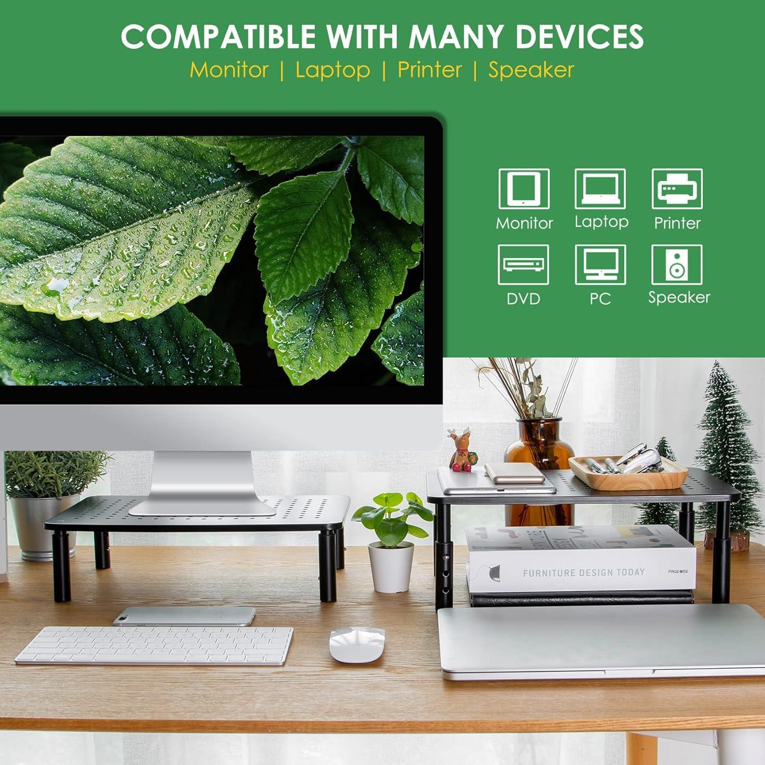 Elevador de Escritorio DOLALIKE Ajustable 3 Niveles 20kg