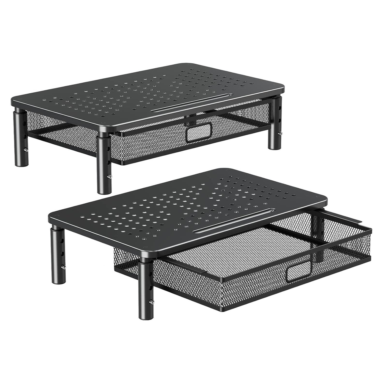 Soporte de Monitor Ajustable Elived con Cajón - Metal 19.96kg