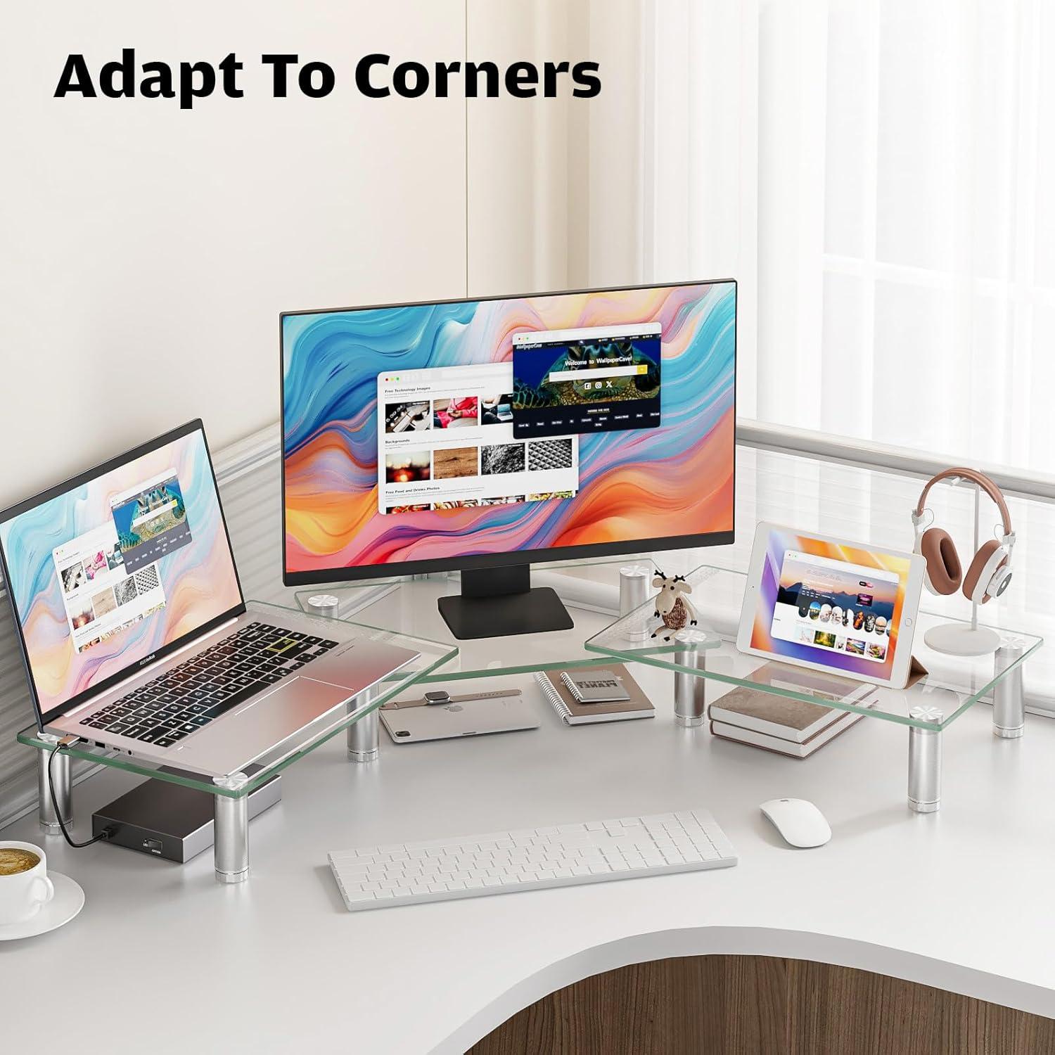 Soporte Doble para Monitor Hemudu HD07T-301 Ajustable 108cm