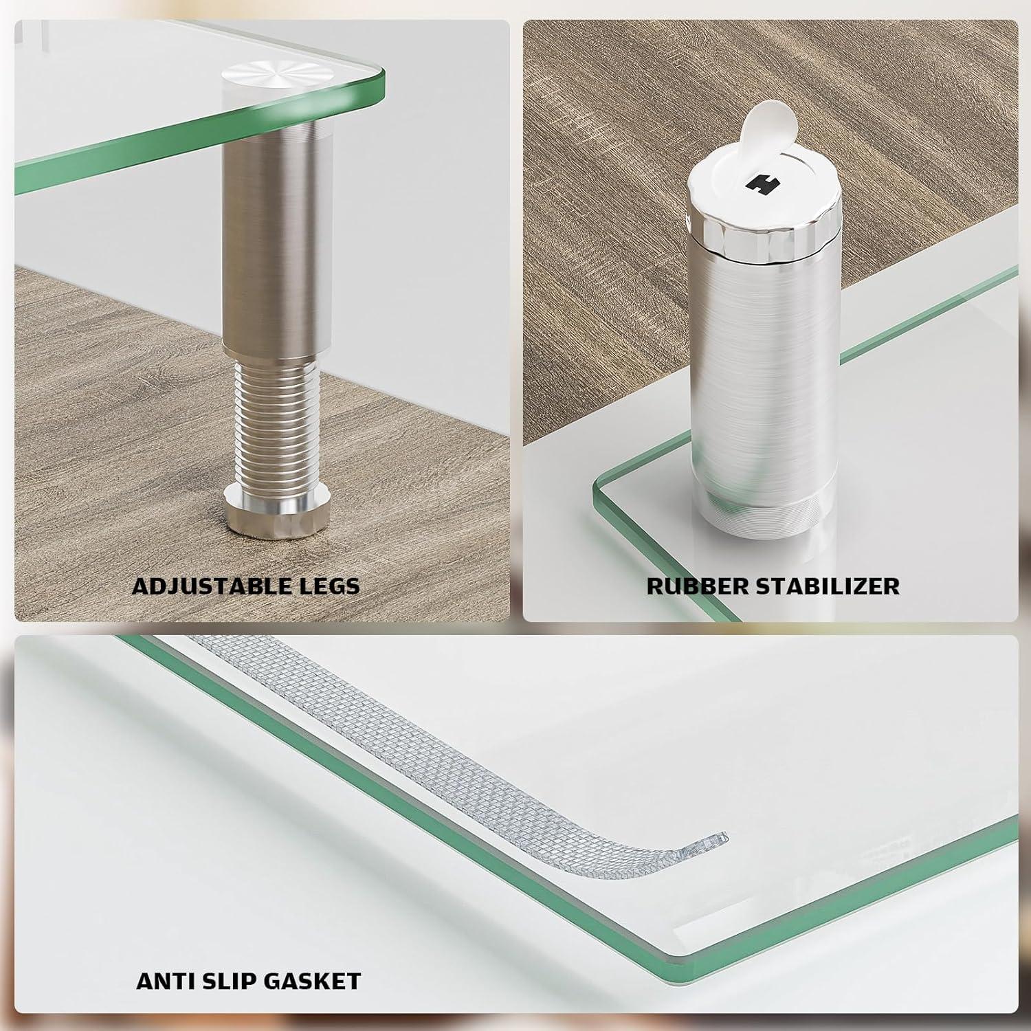 Soporte Doble para Monitor Hemudu HD07T-301 Ajustable 108cm