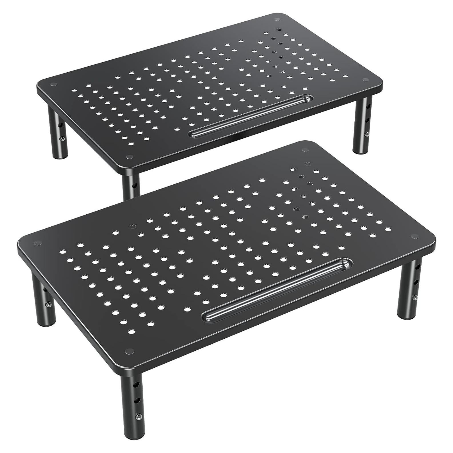 Soporte de Monitor Ajustable ELIVED - 2 Paquetes, Metal, 3 Niveles