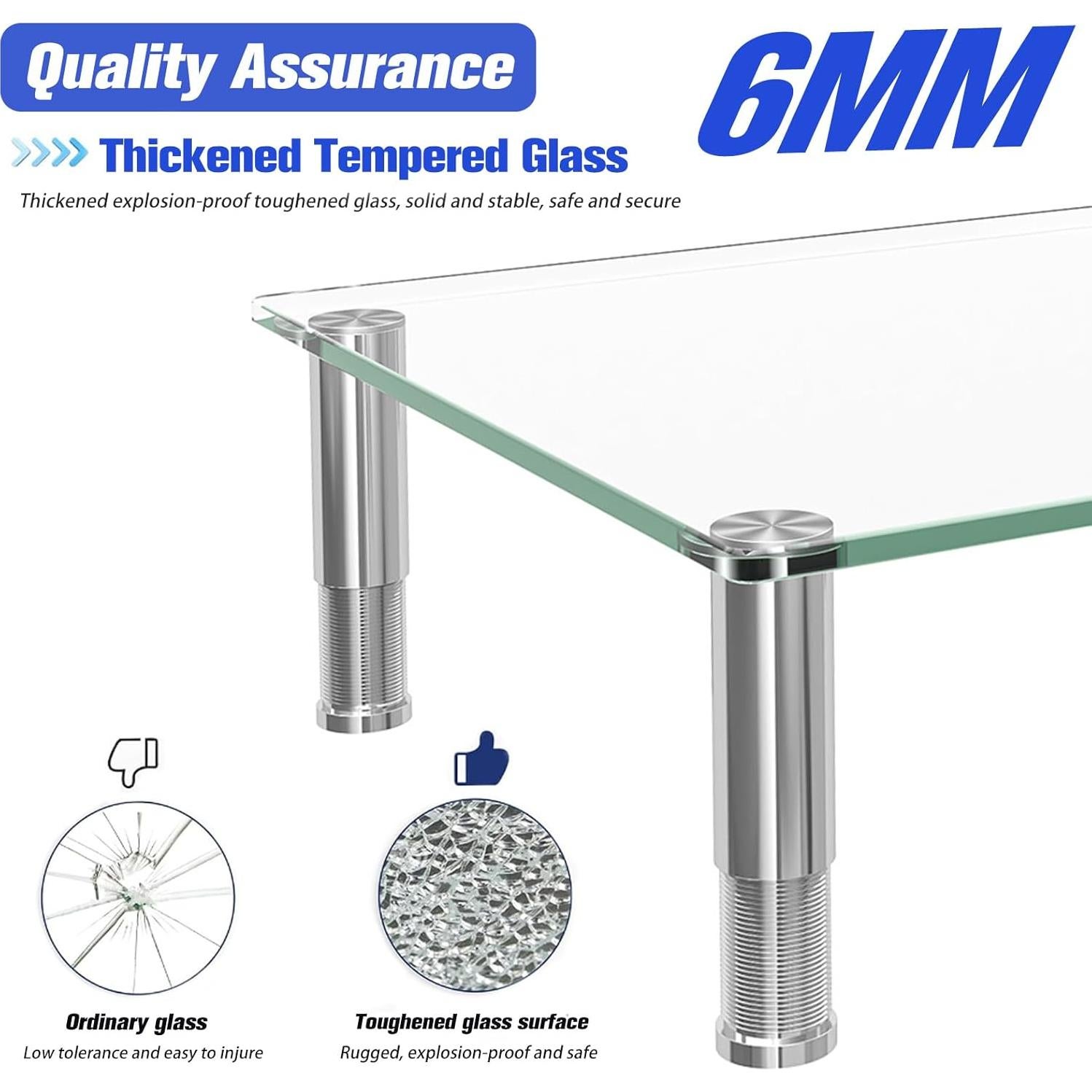 Soporte para Monitor Ajustable Simple Trending Vidrio Templado