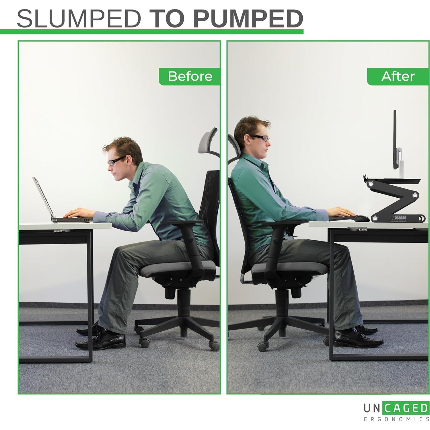 Soporte para Monitor WorkEZ Ajustable Ergonómico 40.6x27.9 cm