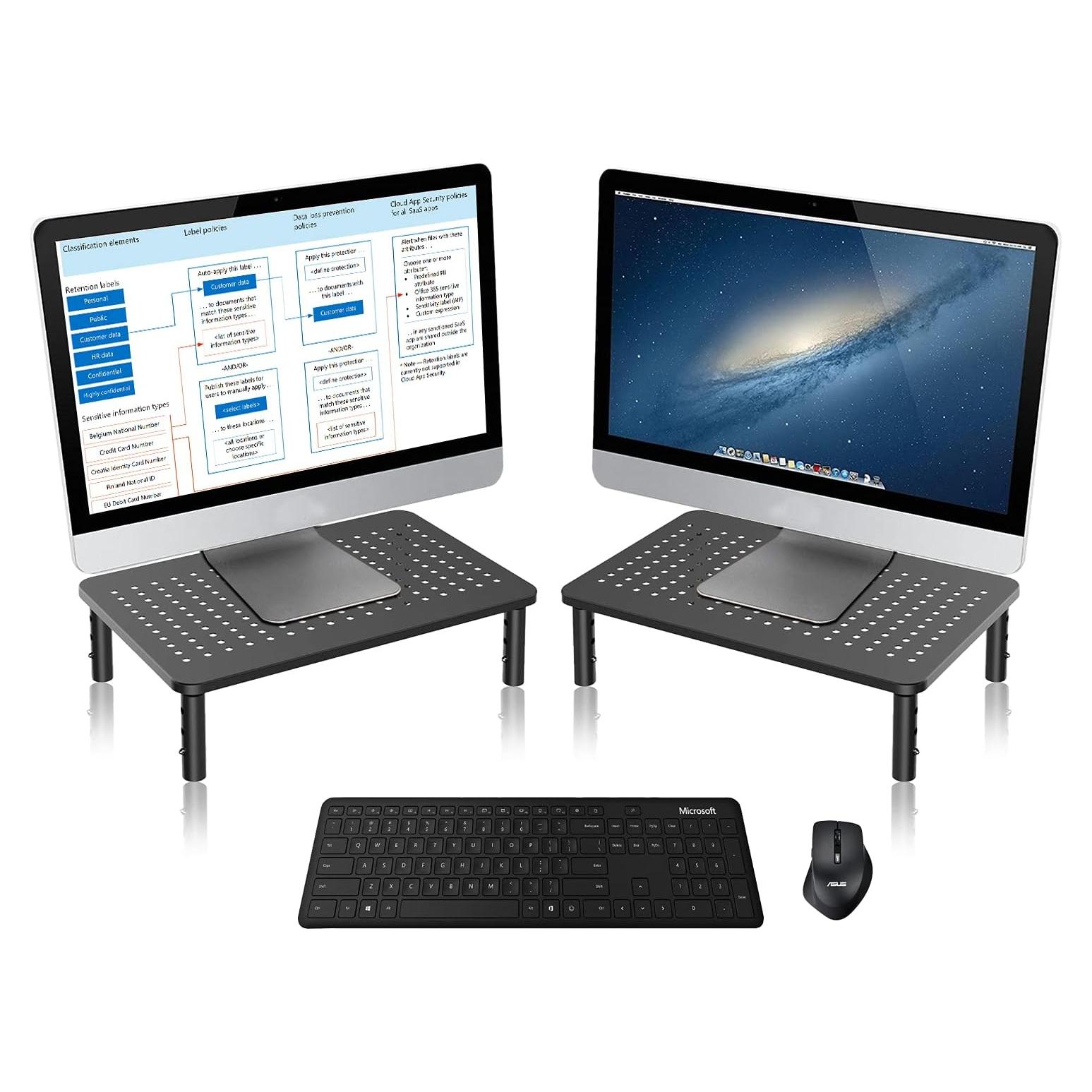 Soporte Elevador para Monitor Bracwiser Ajustable 3 Niveles 370x235mm