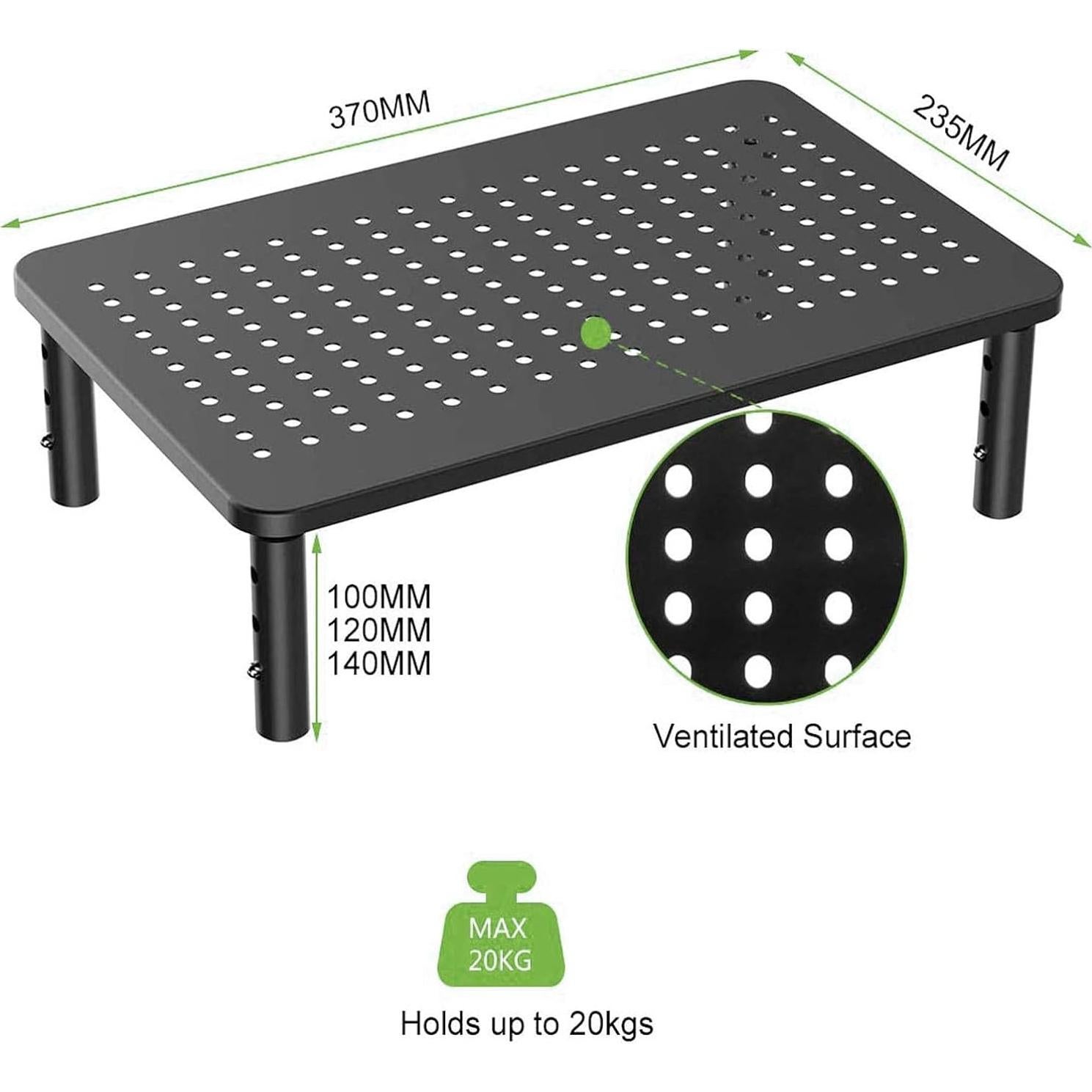 Soporte Elevador para Monitor Bracwiser Ajustable 3 Niveles 370x235mm