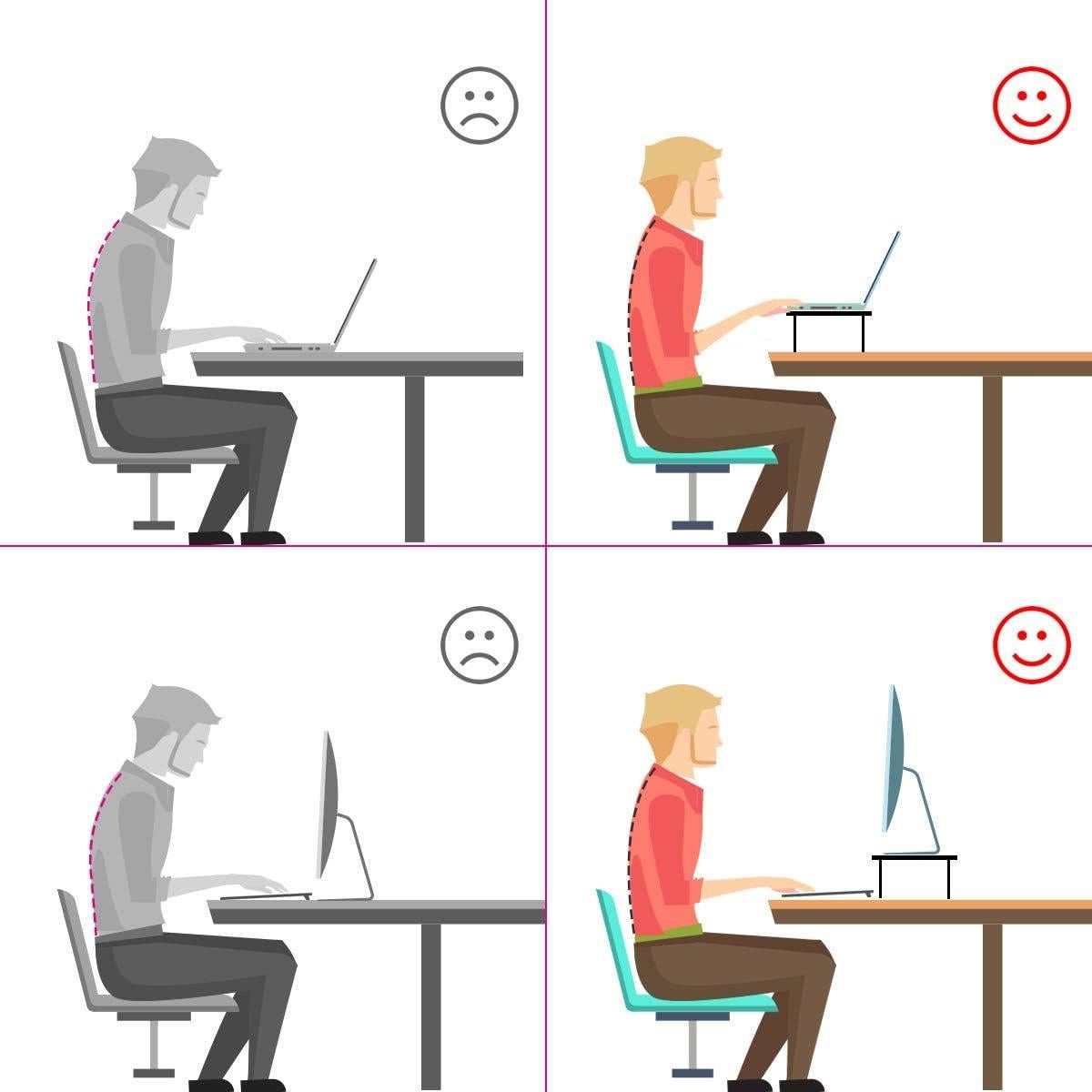 Soporte Elevador para Monitor Bracwiser Ajustable 3 Niveles 370x235mm