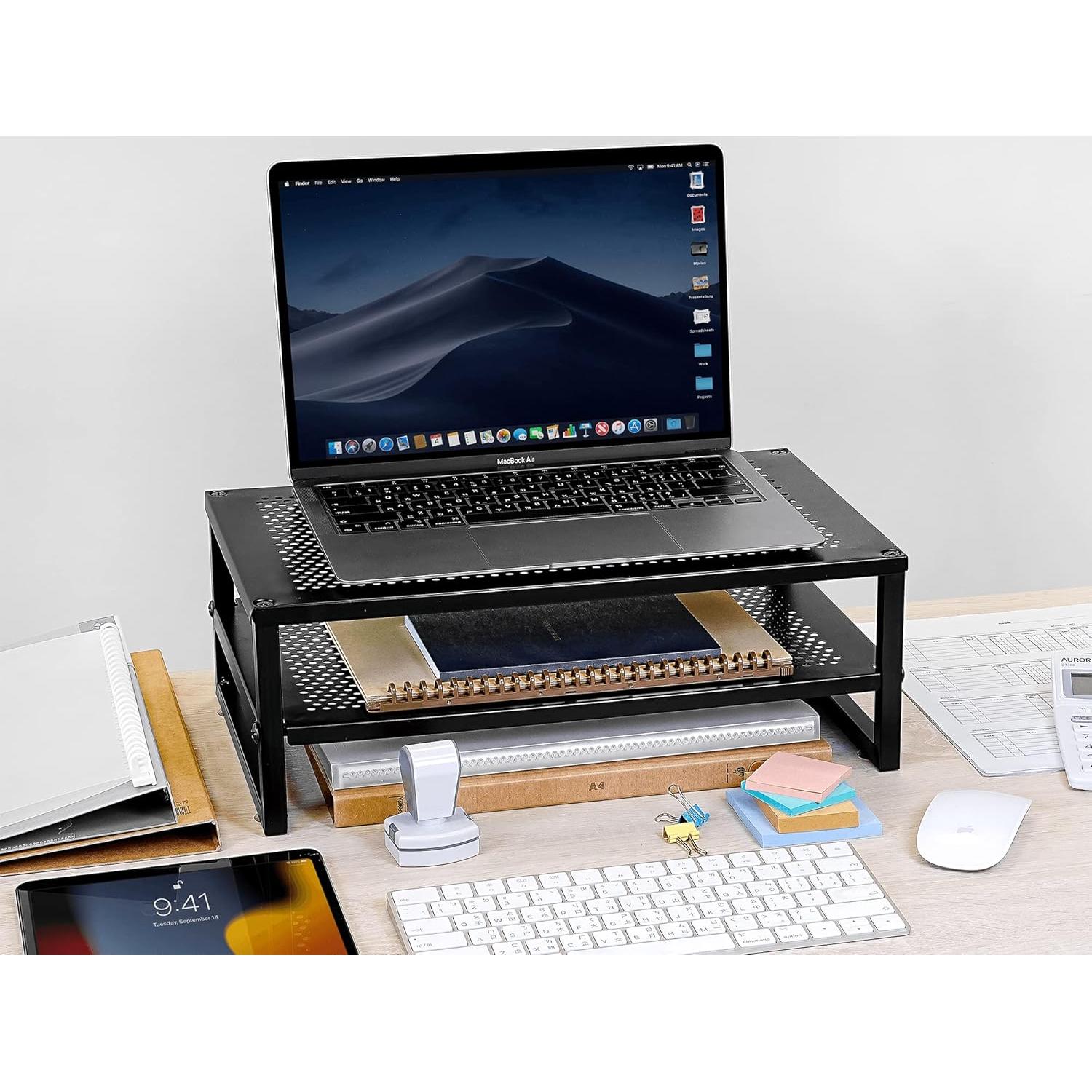 Soporte Elevador de Metal CAXXA US-150BK para Laptop 22.68 kg