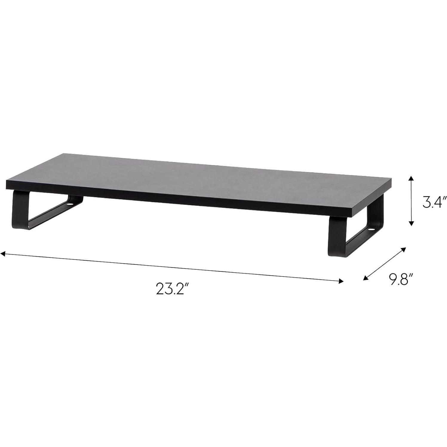 Soporte Organizador de Monitor IRIS USA Negro 59x25 cm