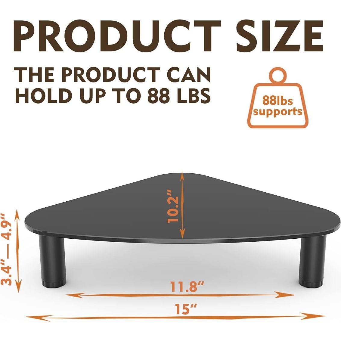 Soporte para Monitor Hemudu HD01B-203 Ajustable Negro