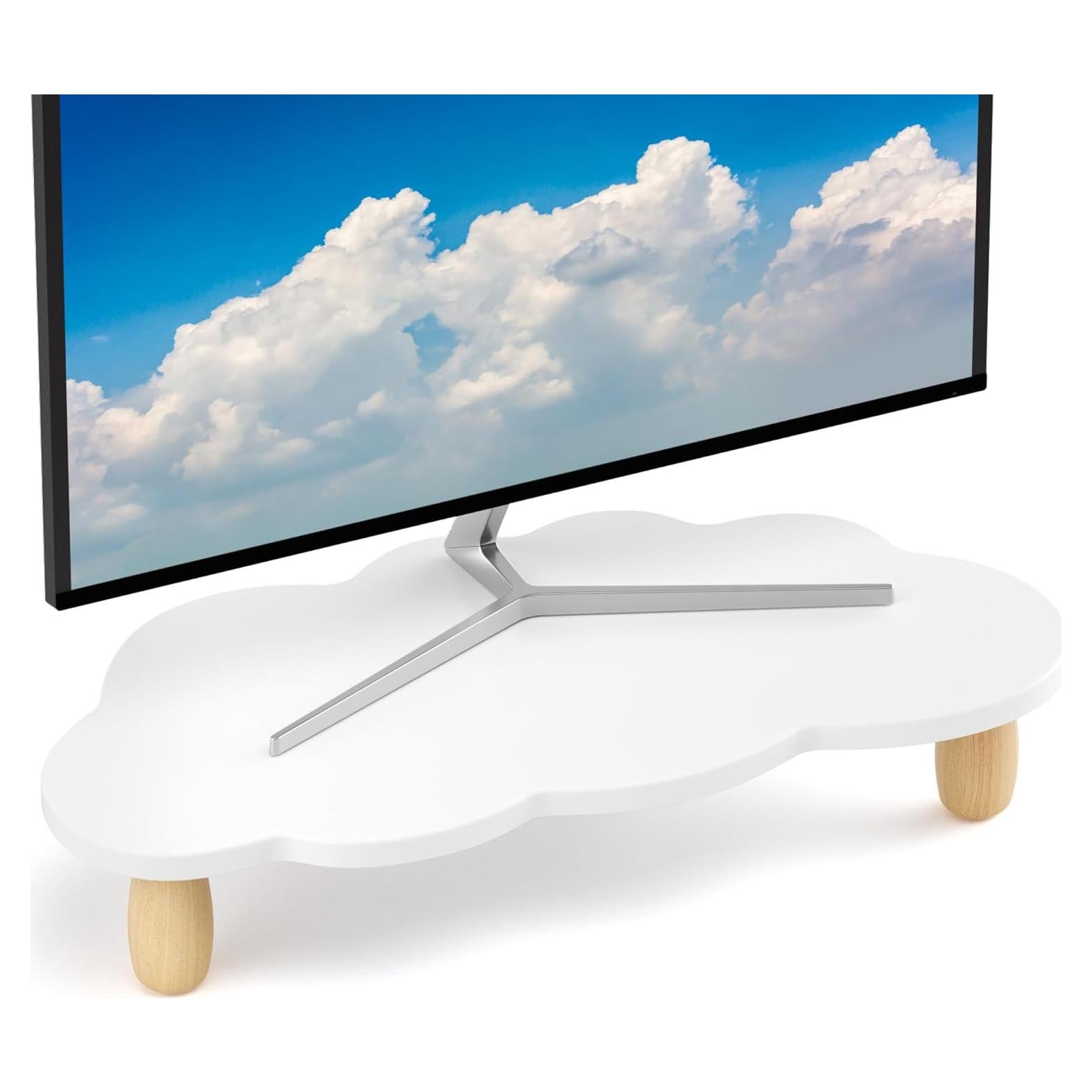 Soporte para Monitor AFOOYO Nube Blanco 42x20.8x8.1cm