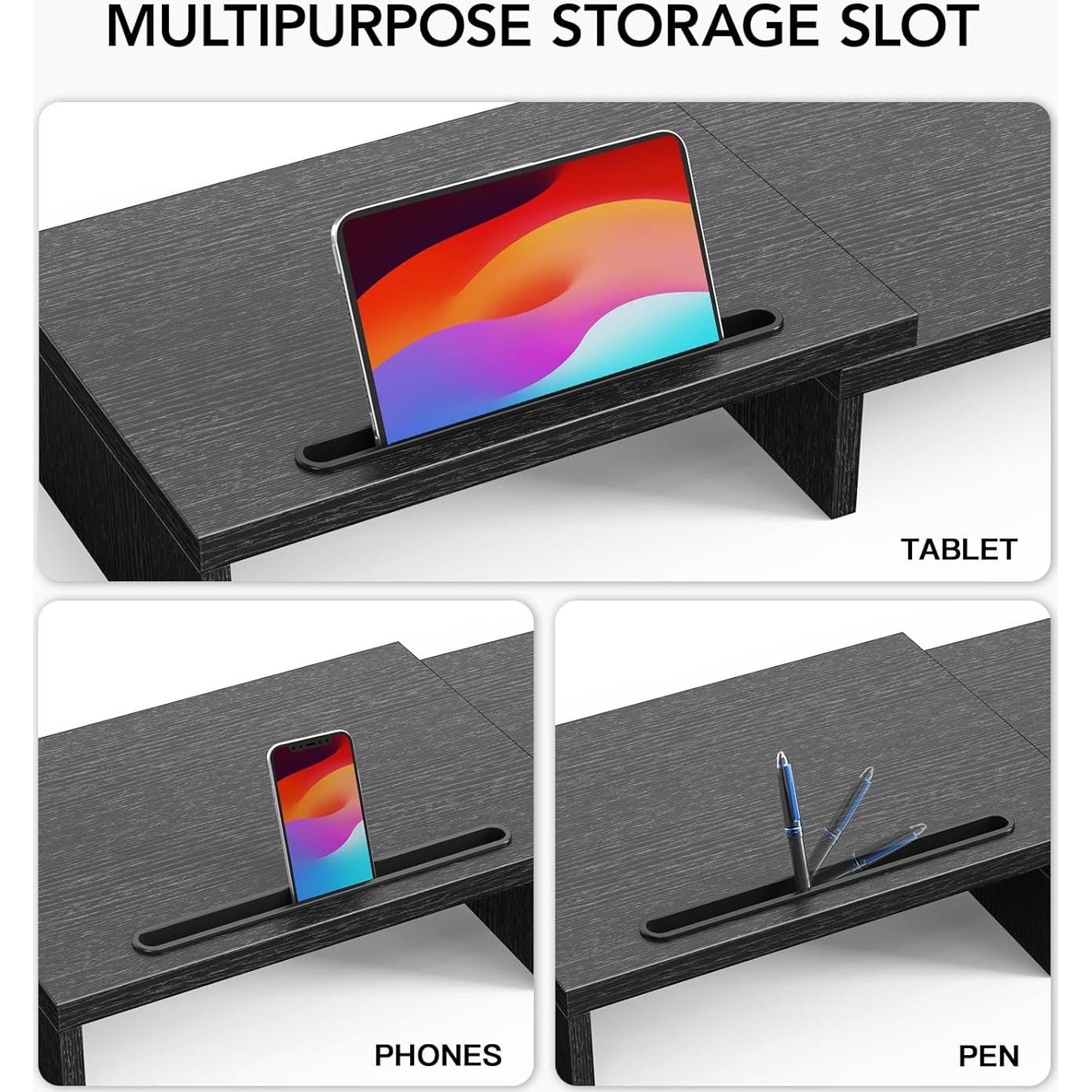Soporte Doble Monitor HUANUO Ajustable Ergonomico 73.9-103.9 cm