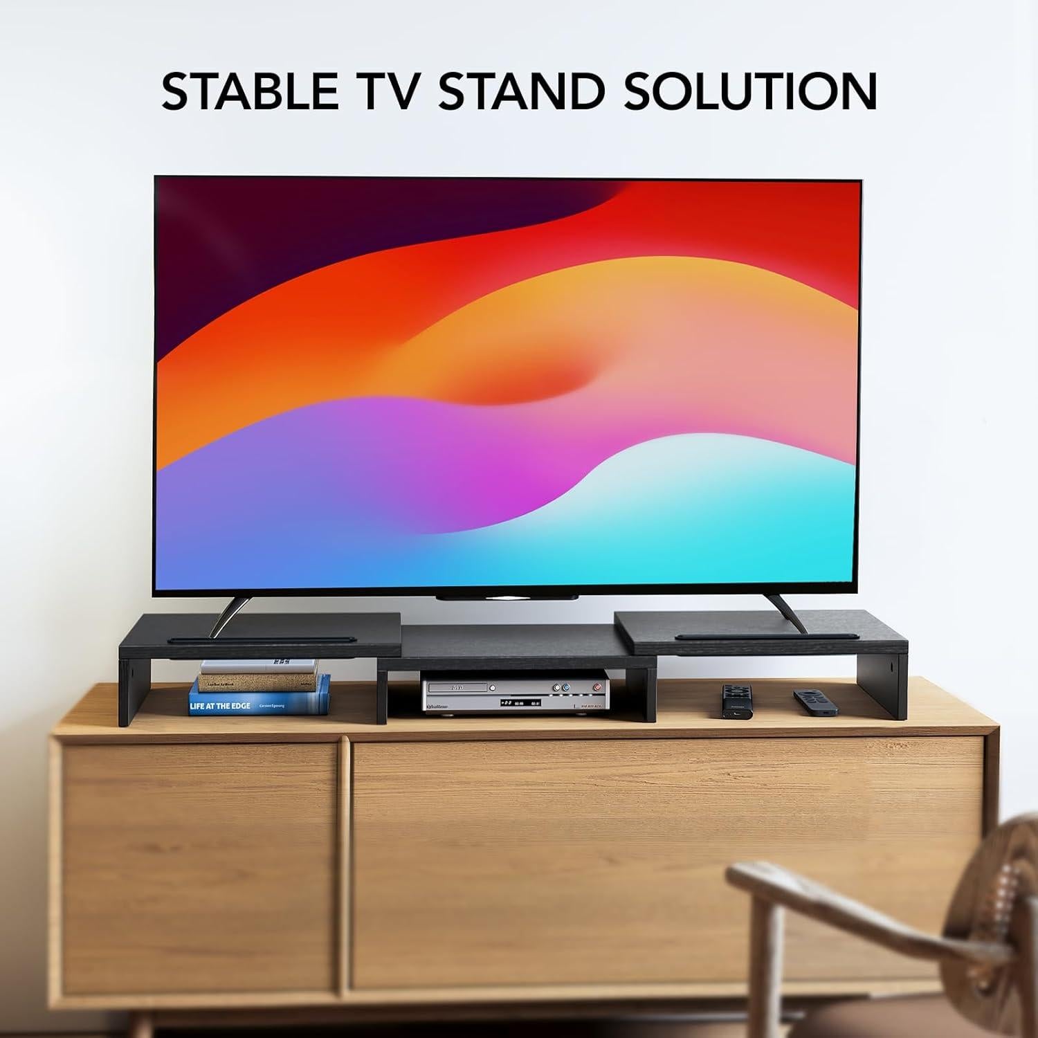 Soporte Doble Monitor HUANUO Ajustable Ergonomico 73.9-103.9 cm