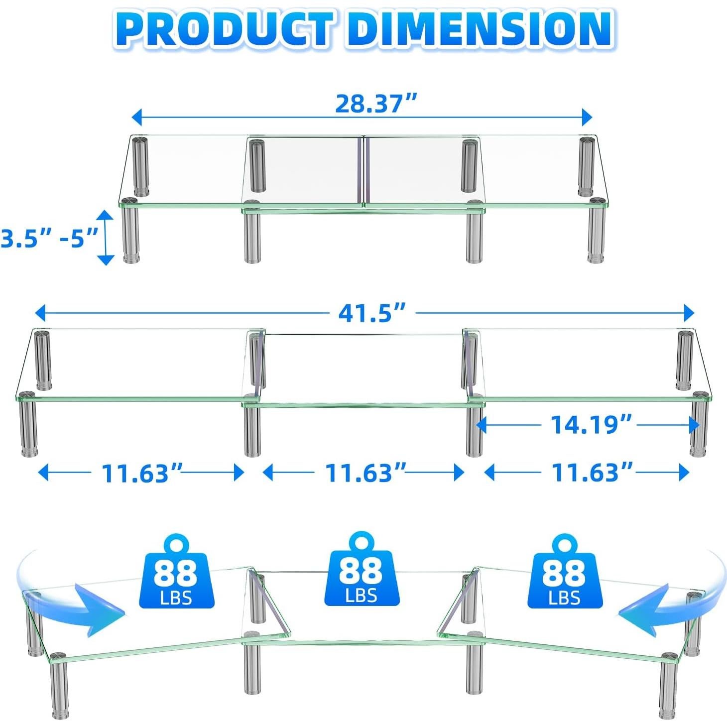 Soporte Elevador Doble para Monitores Simple Trending 105.4 cm