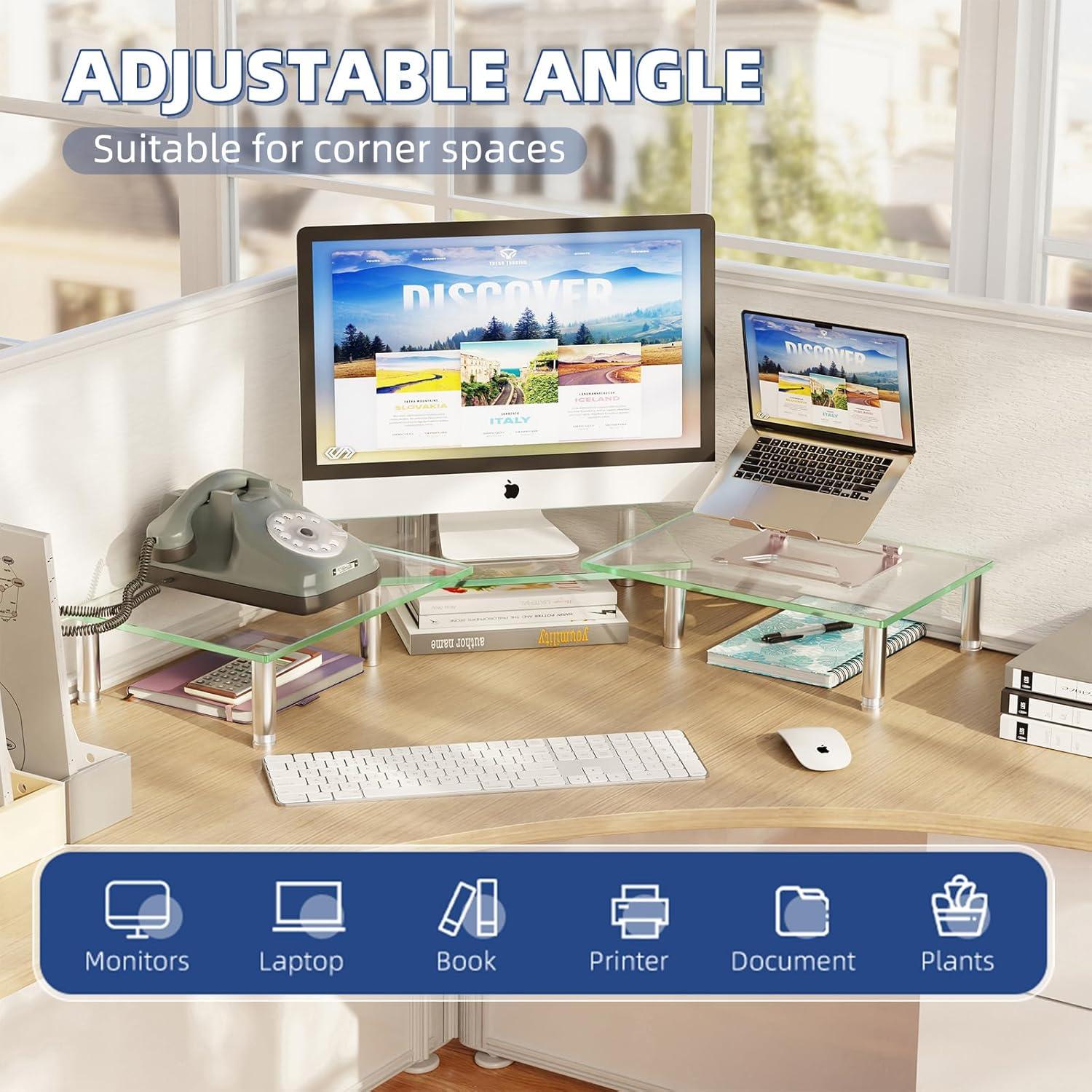 Soporte Elevador Doble para Monitores Simple Trending 105.4 cm