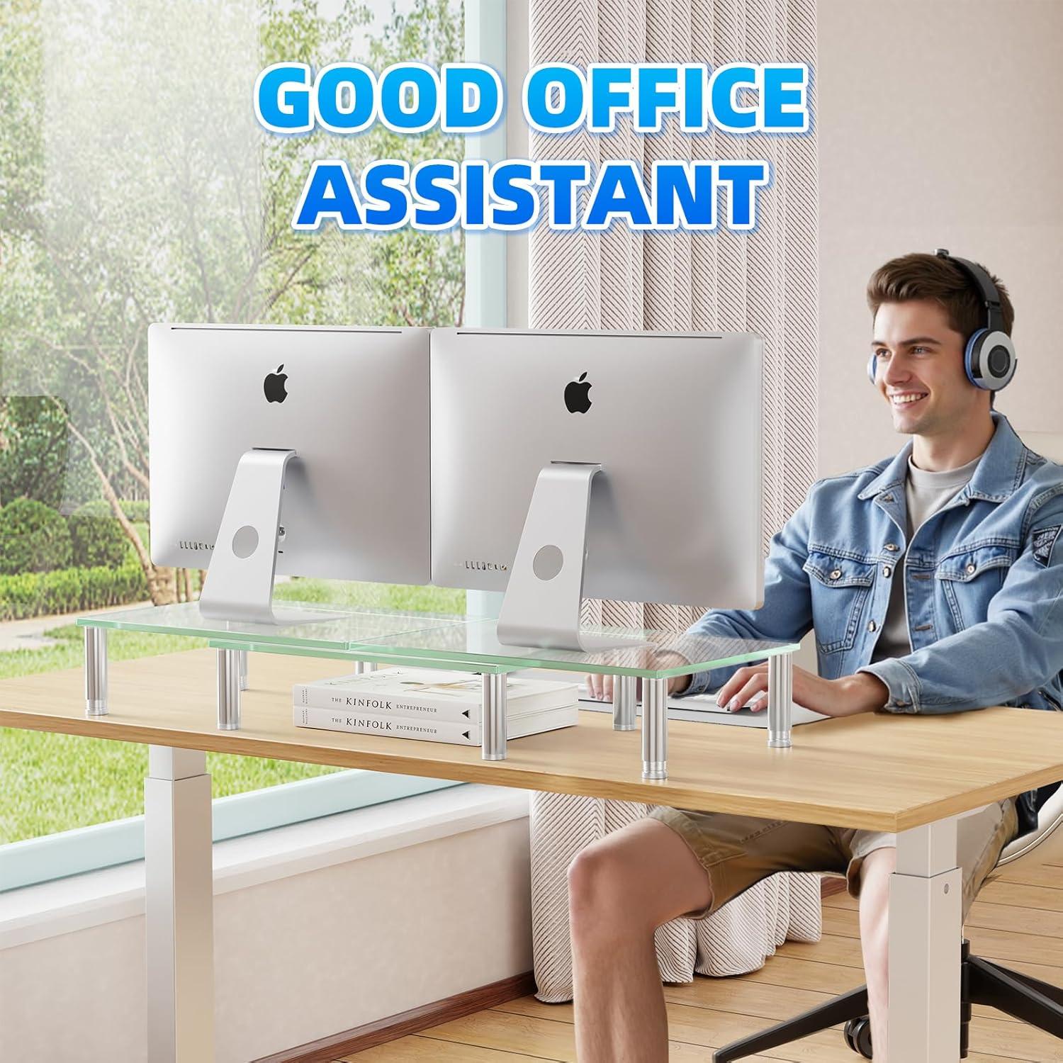 Soporte Elevador Doble para Monitores Simple Trending 105.4 cm