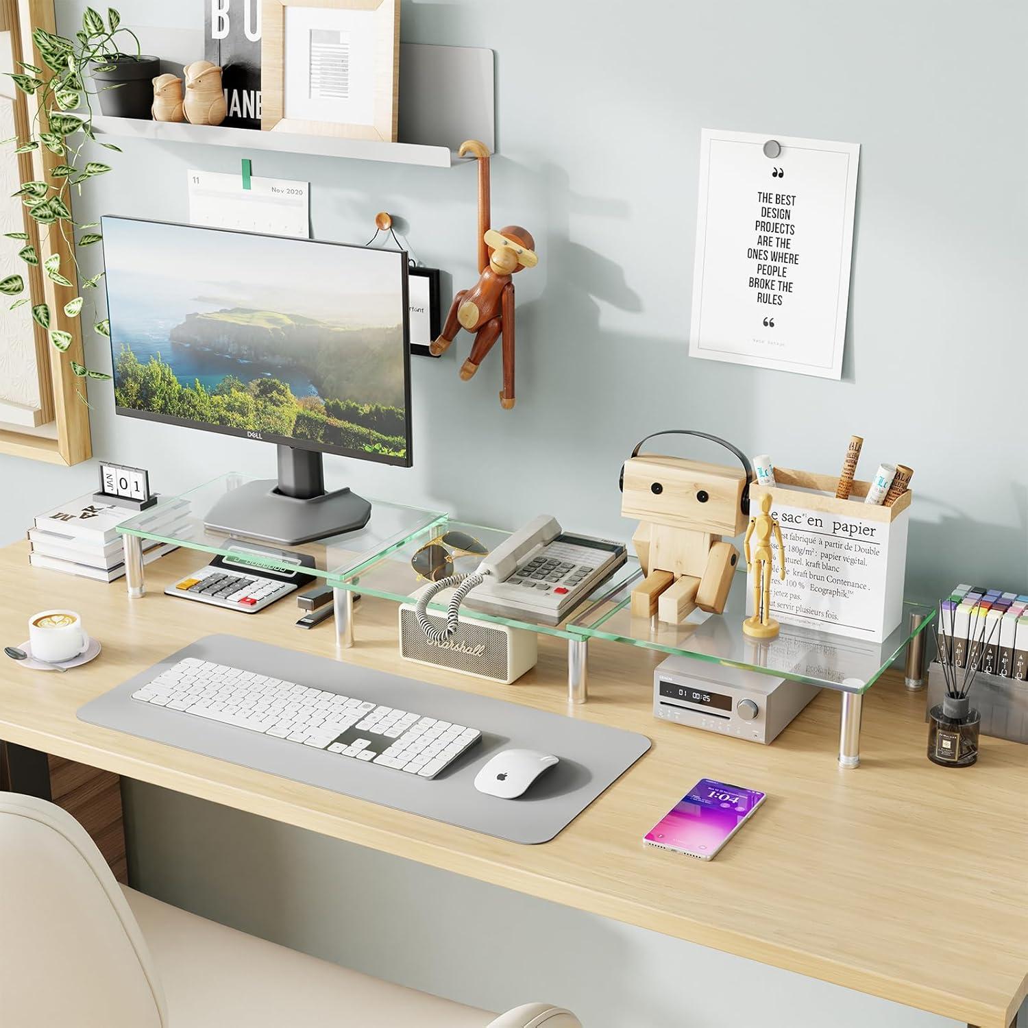 Soporte Elevador Doble para Monitores Simple Trending 105.4 cm