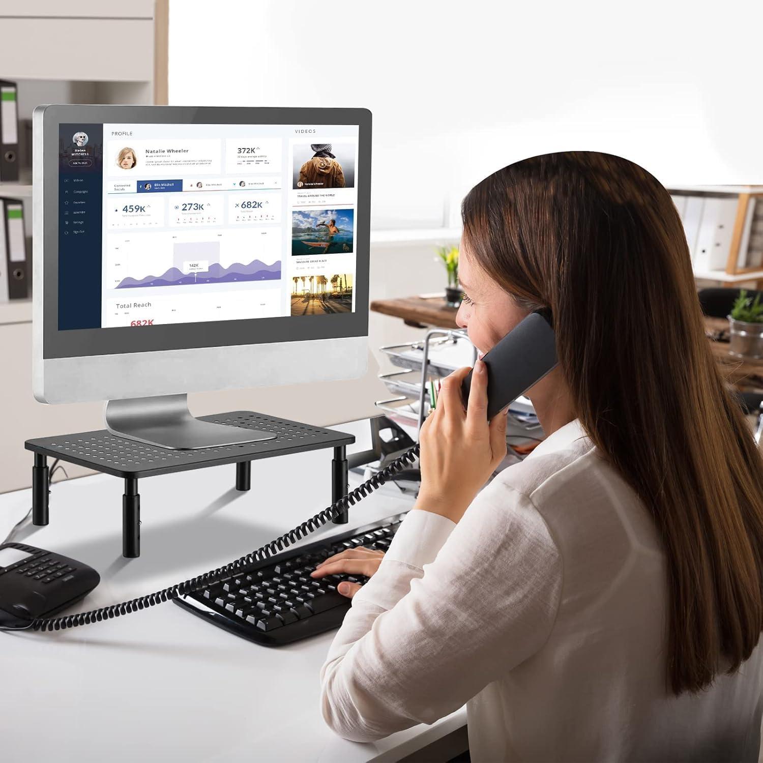 Soporte para Monitor Ajustable Suptek MST003 - Ventilado, Negro