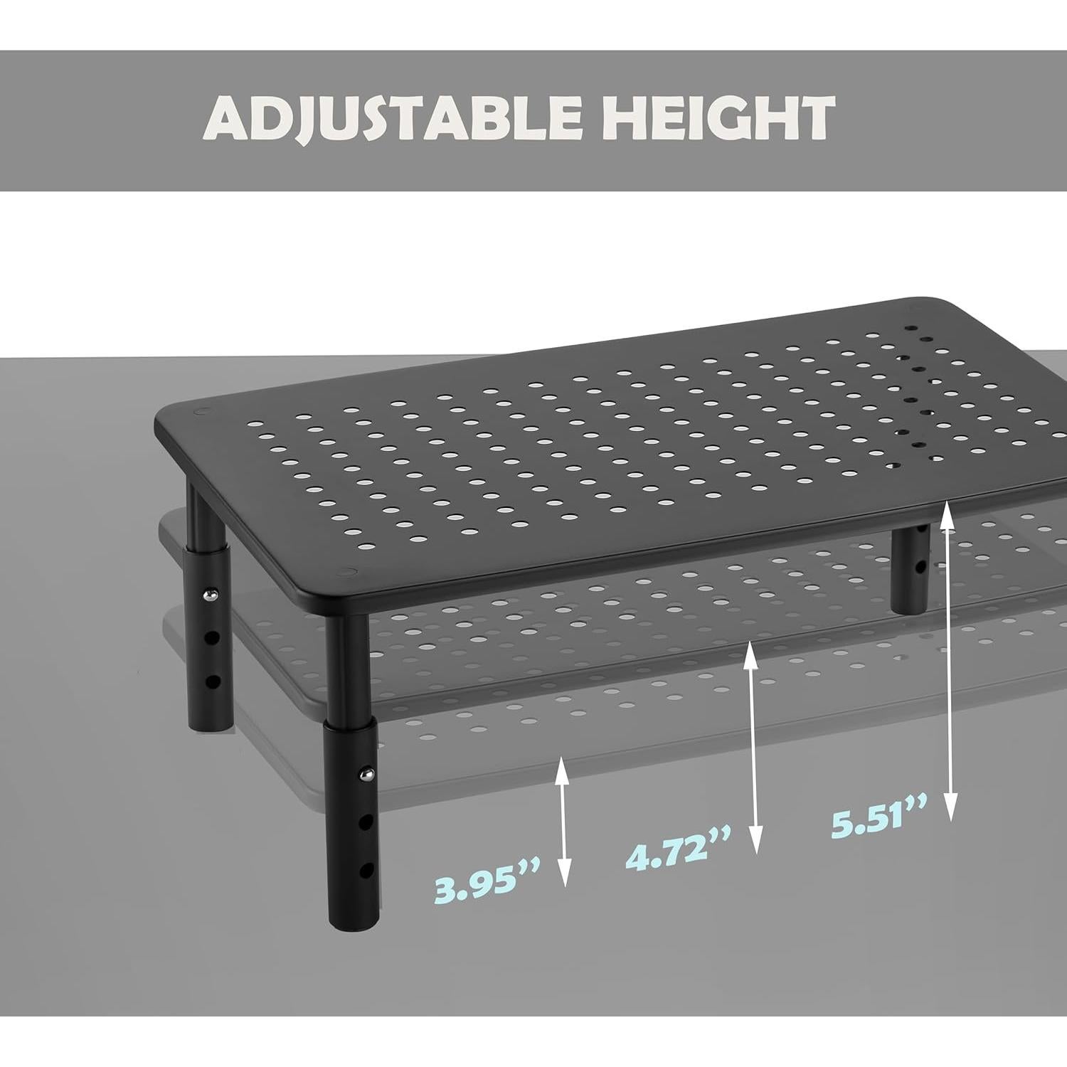 Soporte Elevador para Monitor H&D IDEA Ajustable 3 Alturas