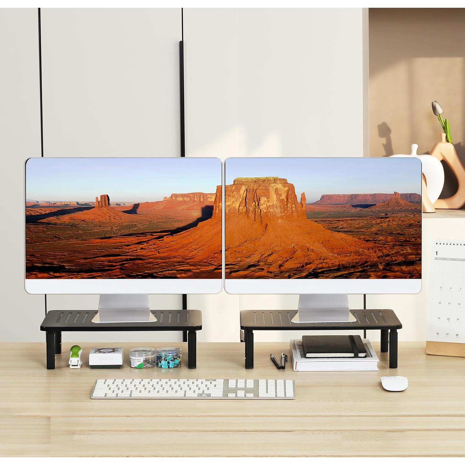 Soporte Elevador para Monitor H&D IDEA Ajustable 3 Alturas