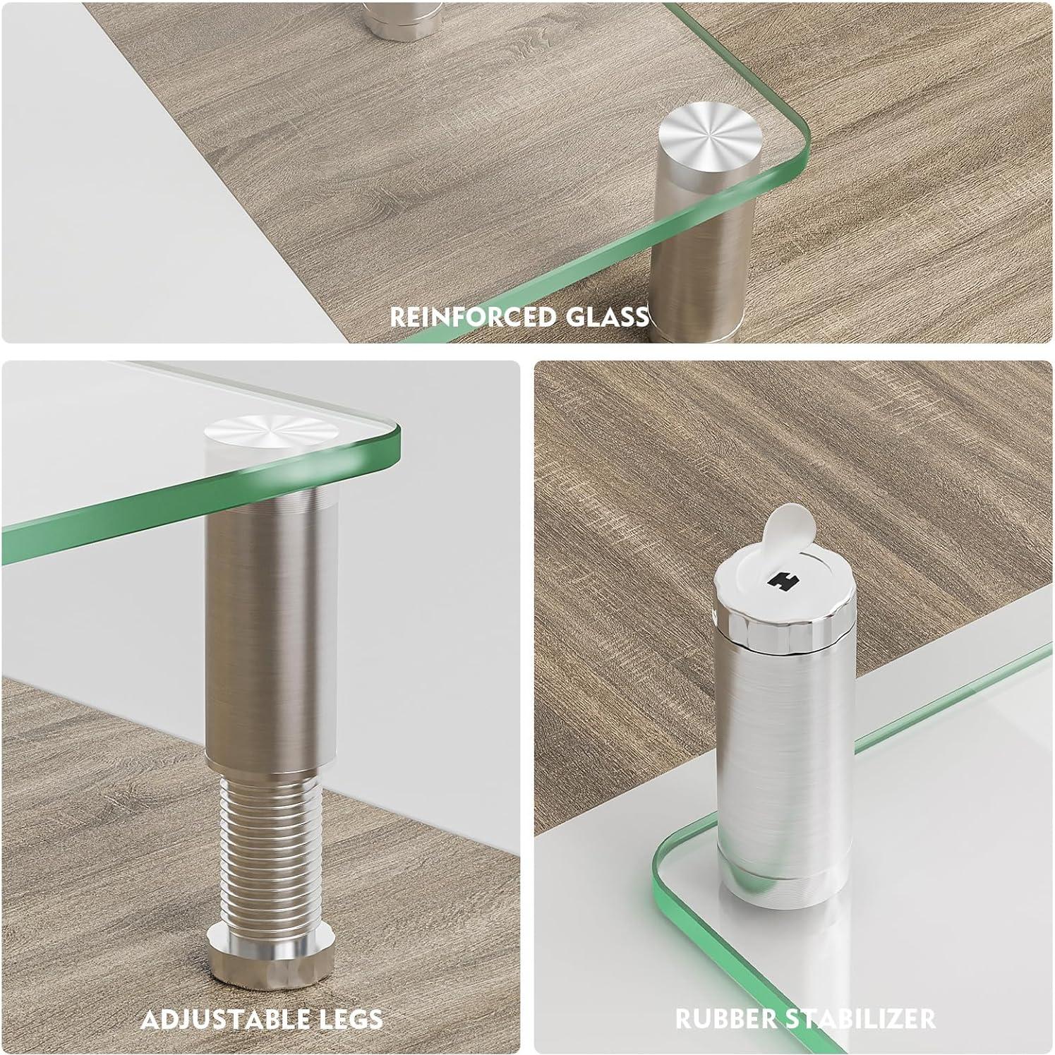 Soporte para Monitor HEMUDU HD01T-001 Ajustable Vidrio Templado