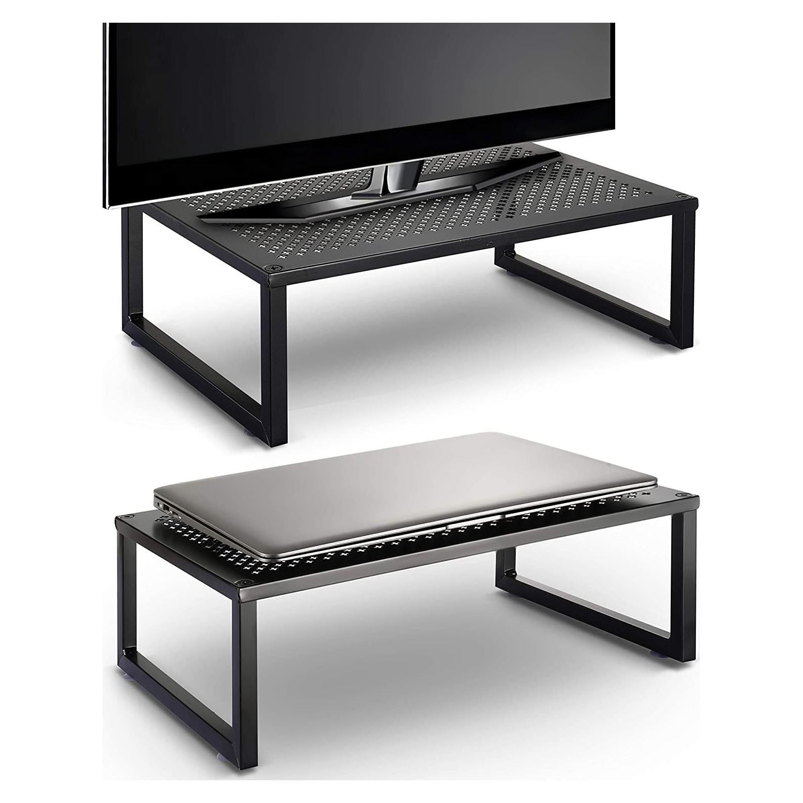 Soporte para Monitor Simple Trending 2 Pack Metal Negro