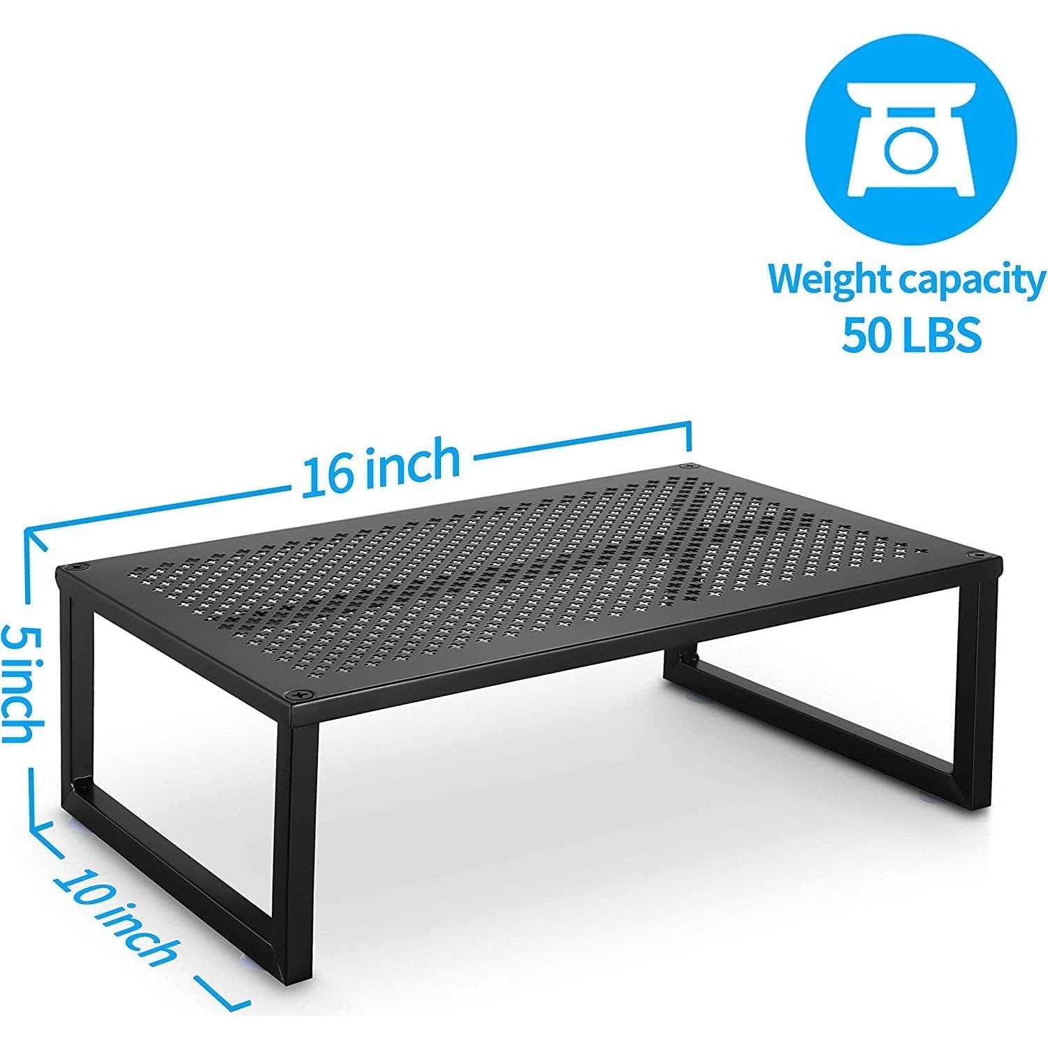 Soporte para Monitor Simple Trending 2 Pack Metal Negro