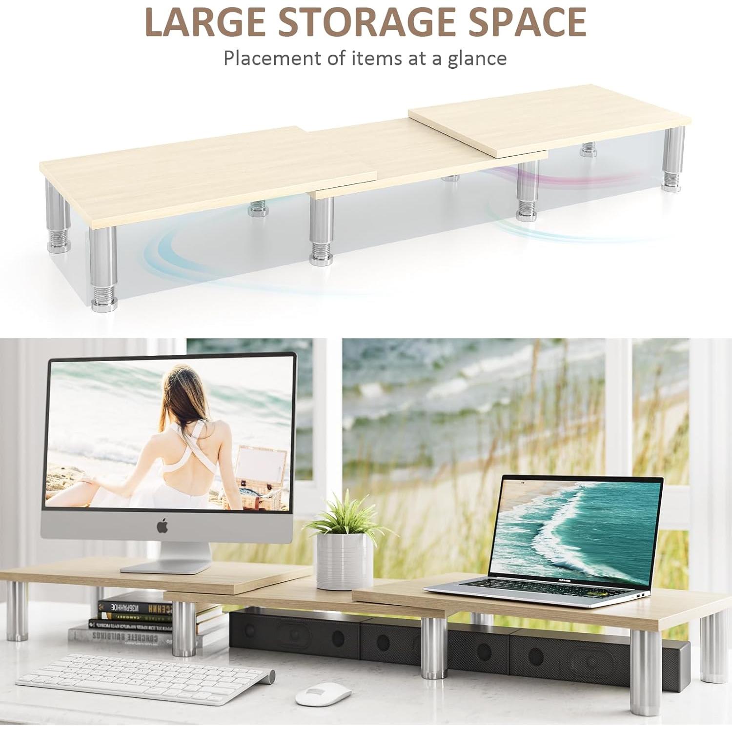 Soporte Doble para Monitor AX WABER Ajustable 74.2-108 cm