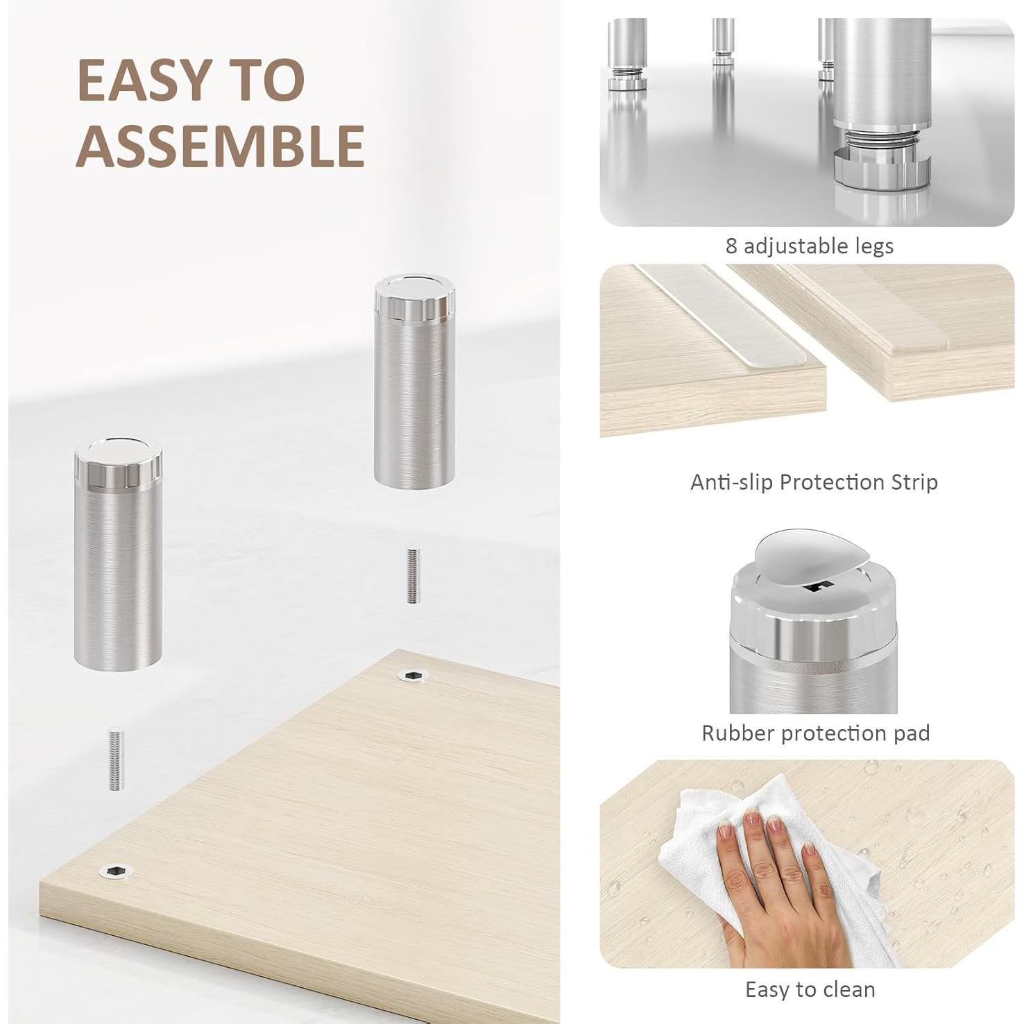 Soporte Doble para Monitor AX WABER Ajustable 74.2-108 cm