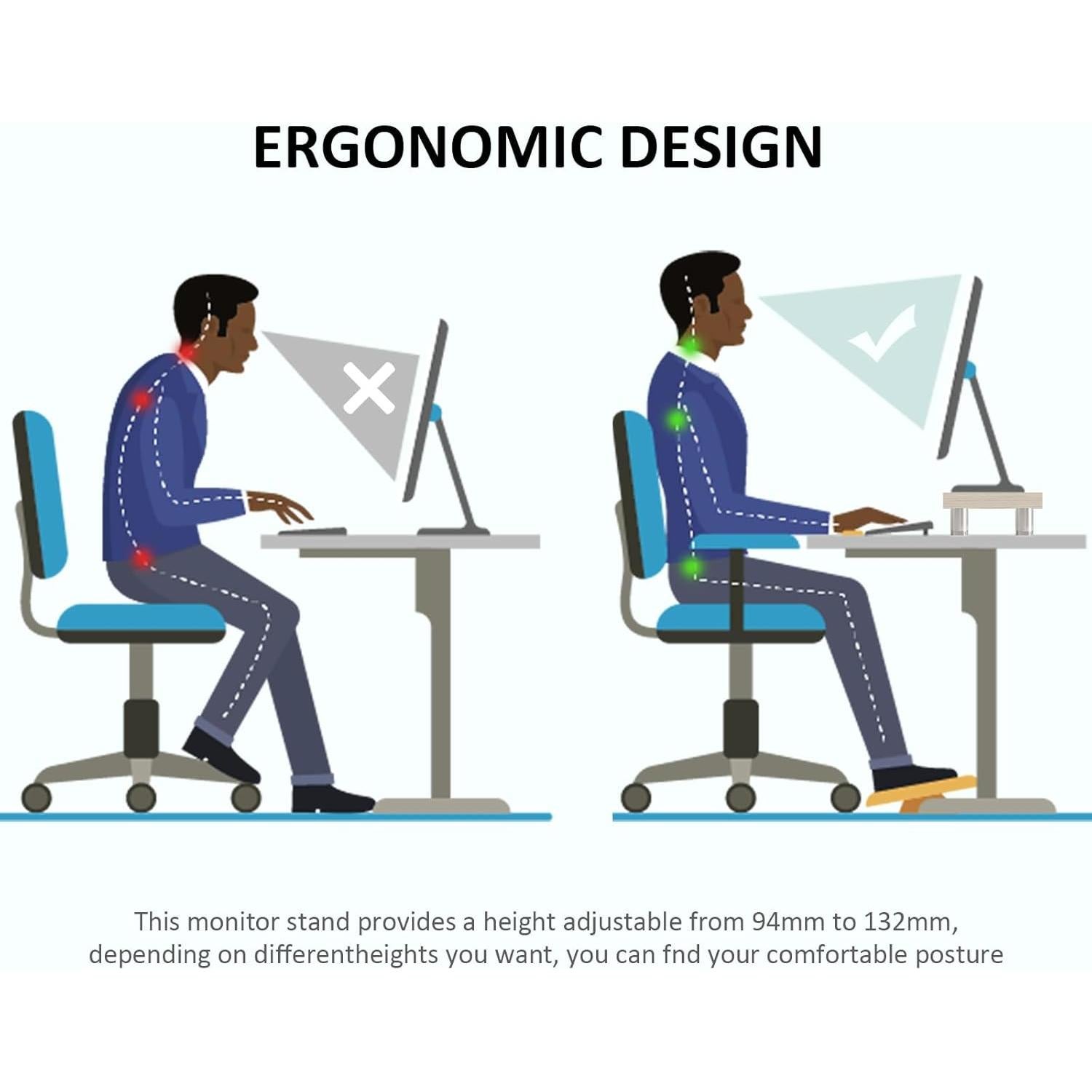 Soporte Doble para Monitor AX WABER Ajustable 74.2-108 cm