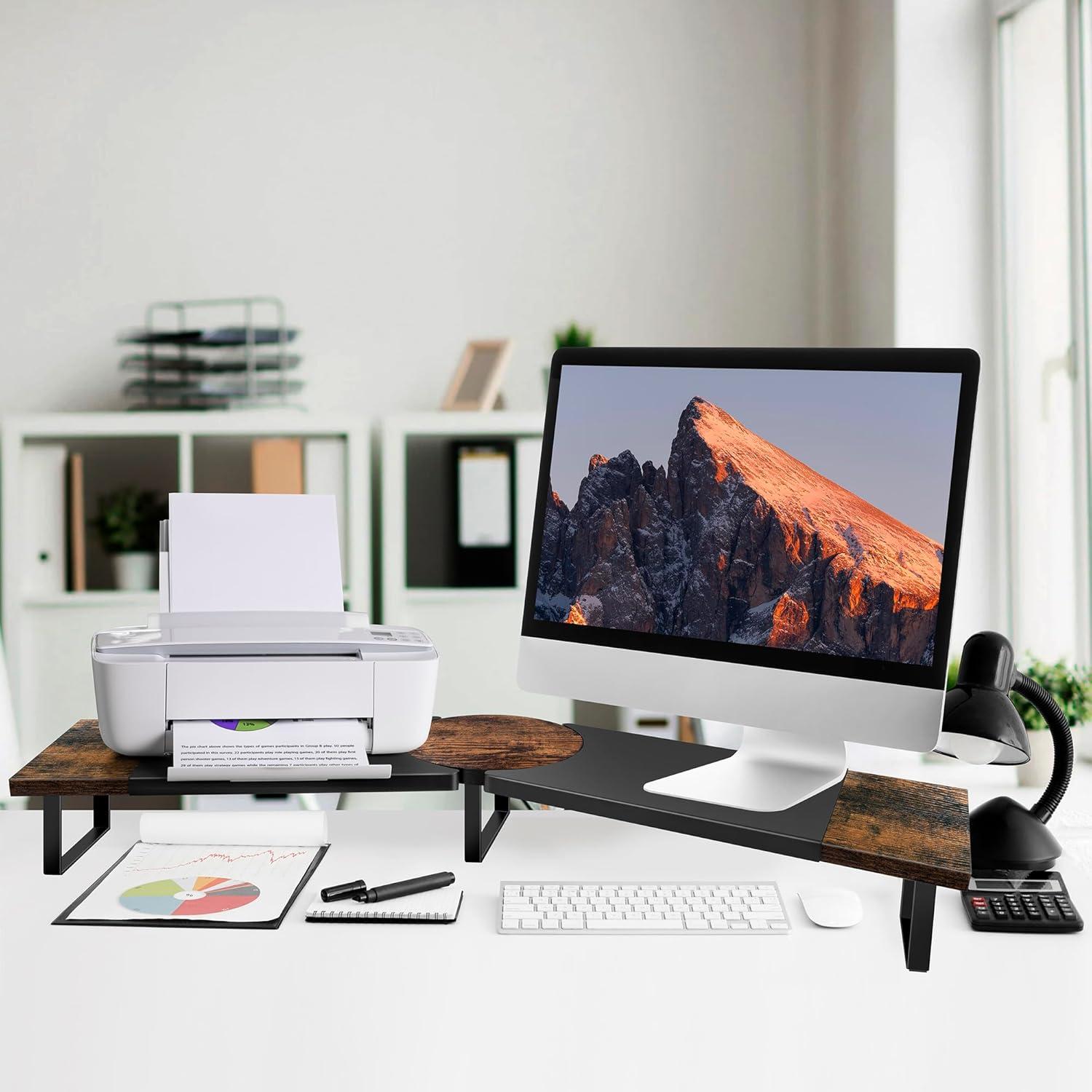 Soporte Elevador Doble para Monitor Across-Star 110x23.5 cm