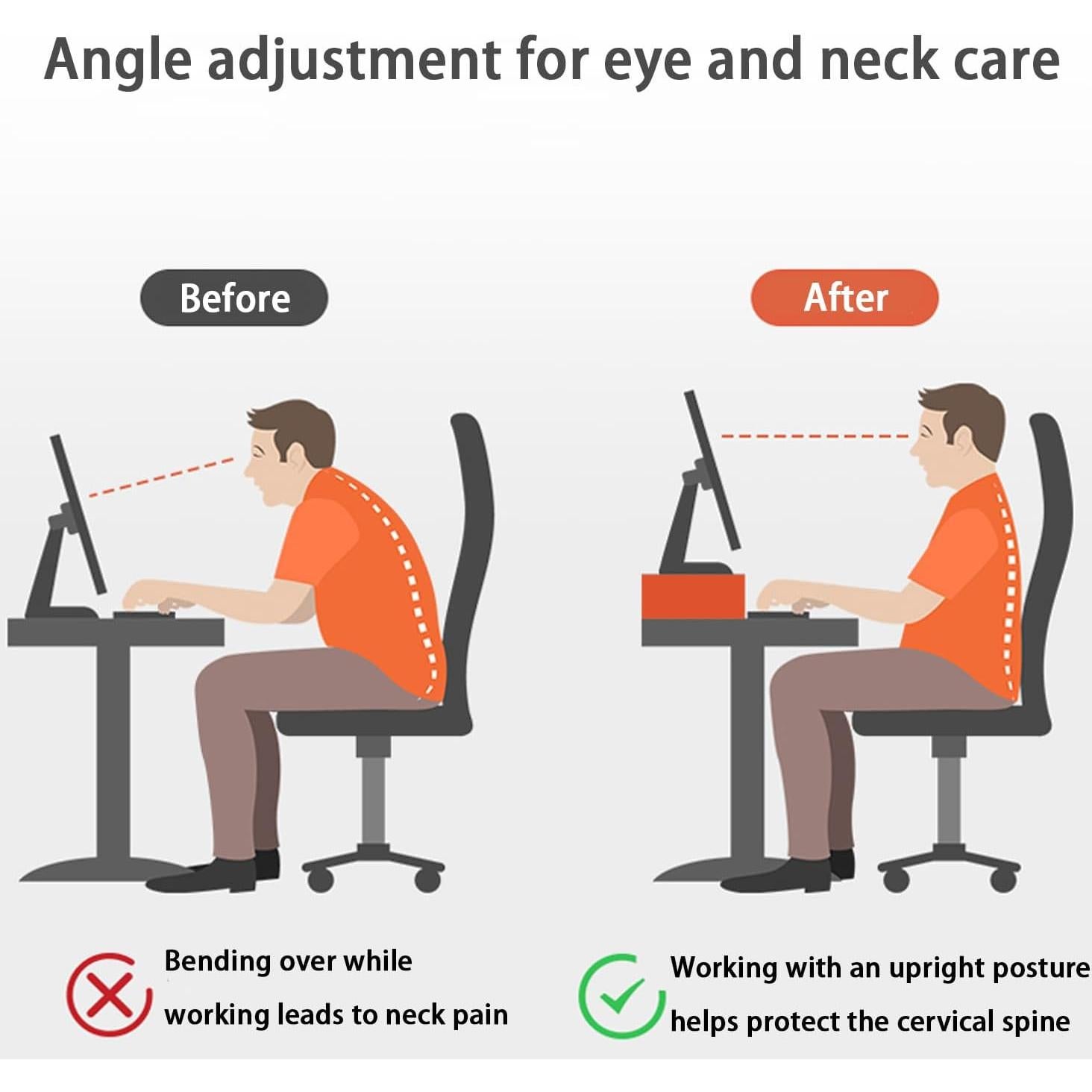 Soporte para Monitor Ajustable Acrílico STRFINE 40x20 cm