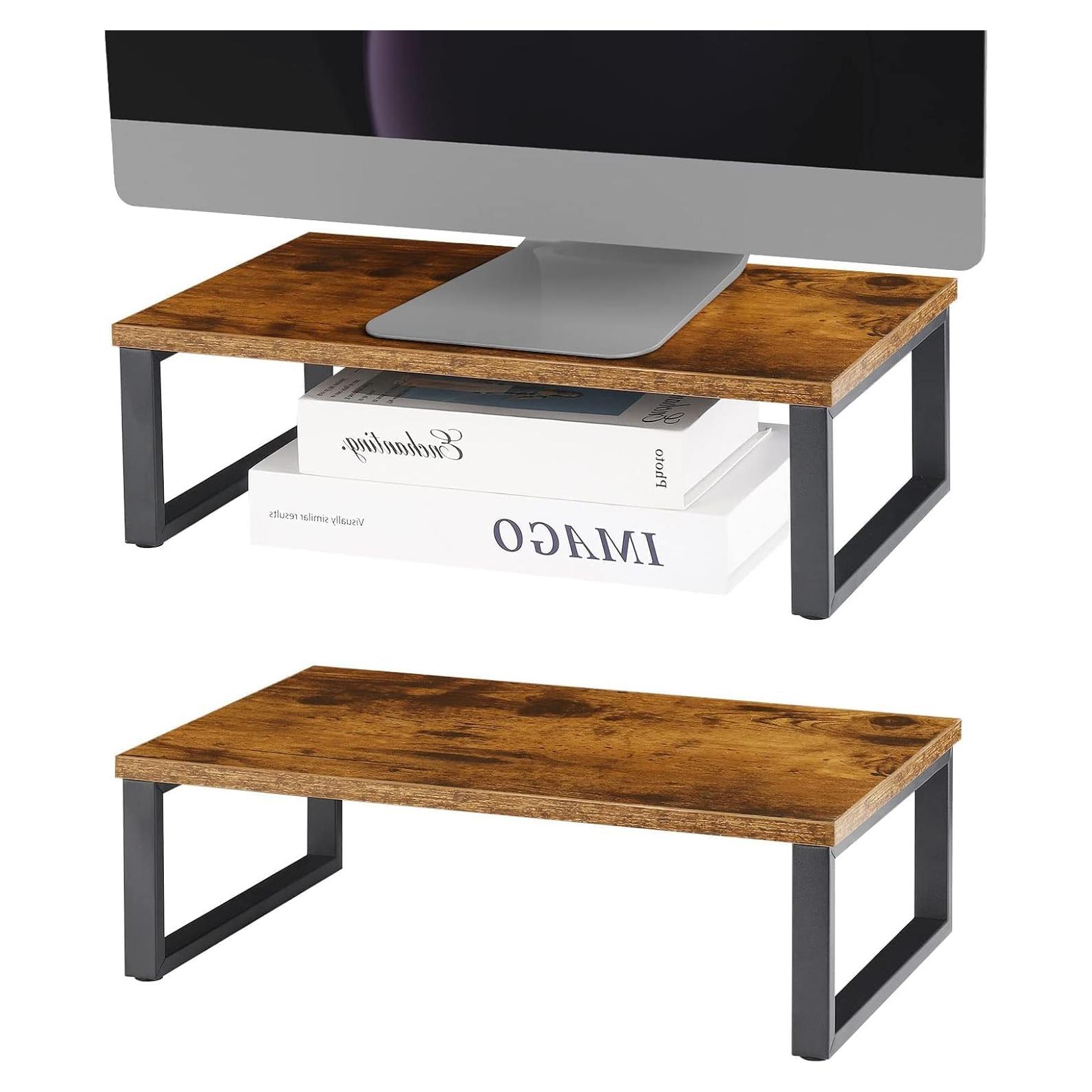 Soporte Elevador de Monitor de Madera NORCEESAN 2 Paquetes