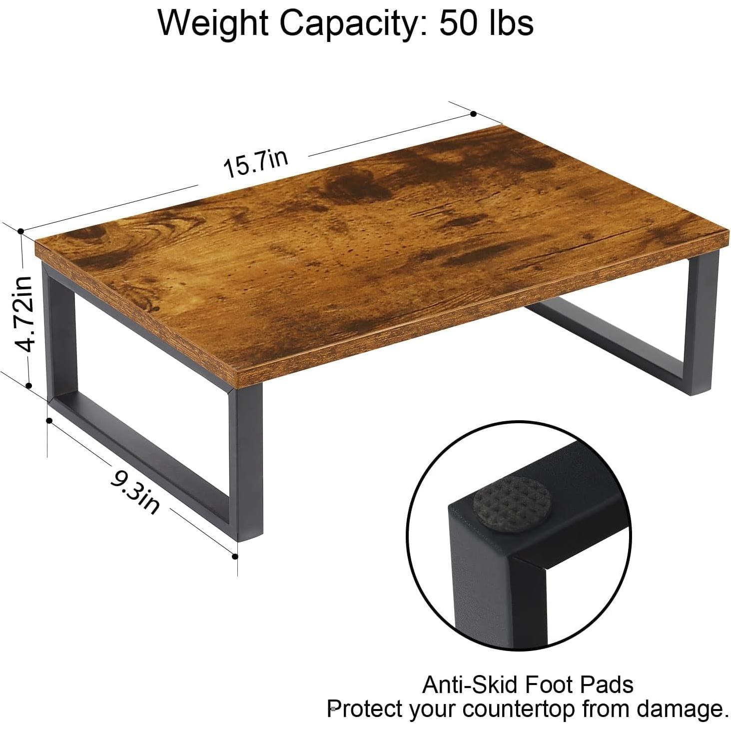 Soporte Elevador de Monitor de Madera NORCEESAN 2 Paquetes